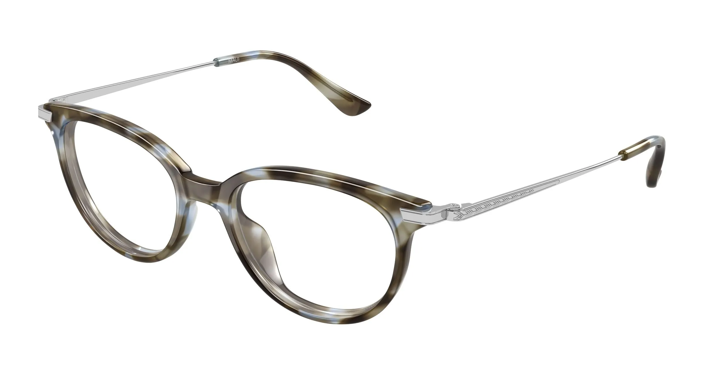 Maui Jim MJ2181O 004 Montature da vista Acetato Verde Trasparente Cat Eye - immagine 1