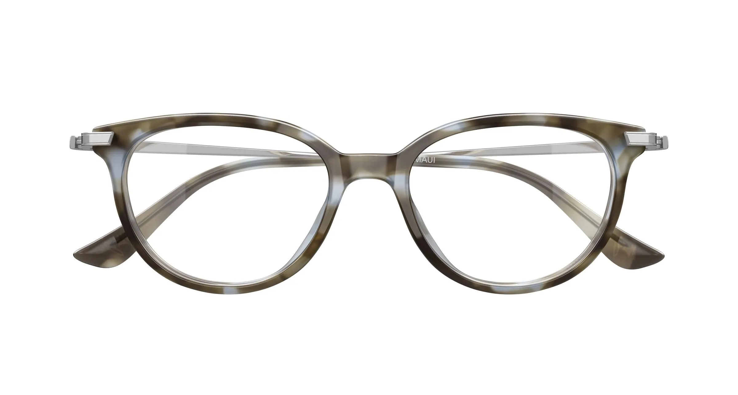 Maui Jim MJ2181O 004 Montature da vista Acetato Verde Trasparente Cat Eye - immagine 2