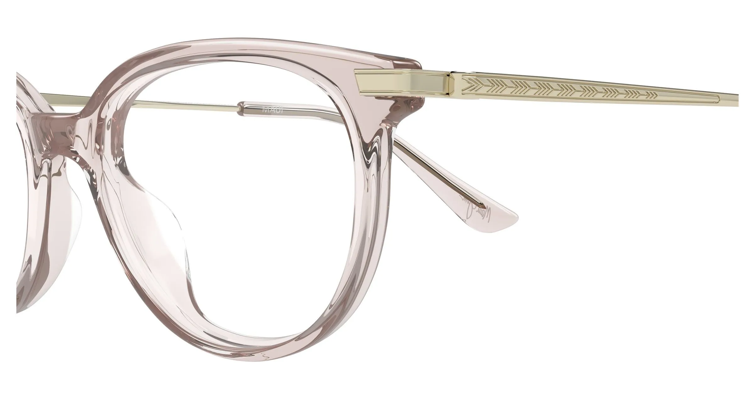 Maui Jim MJ2181O 003 Montature da vista Acetato Rosa Trasparente Cat Eye - immagine 3