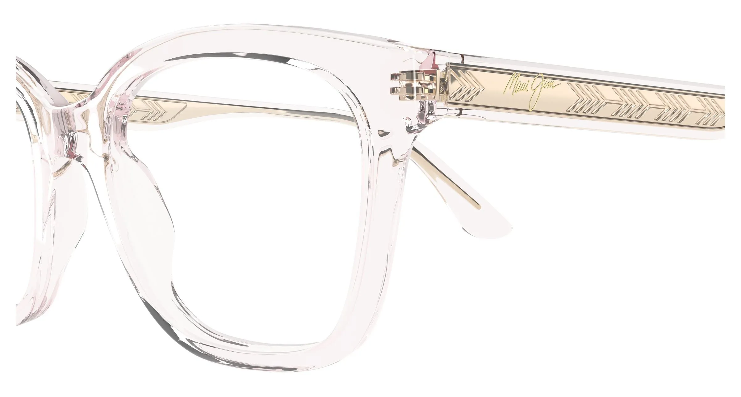 Maui Jim MJ2180O 001 Montature da vista Acetato Rosa Trasparente Cat Eye - immagine 3
