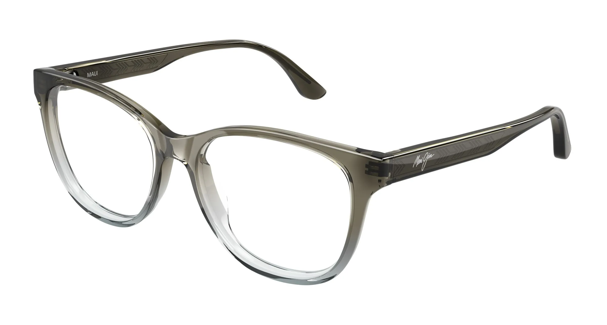 Maui Jim MJ2179O 003 Montature da vista Acetato Marrone Trasparente Cat Eye - immagine 1
