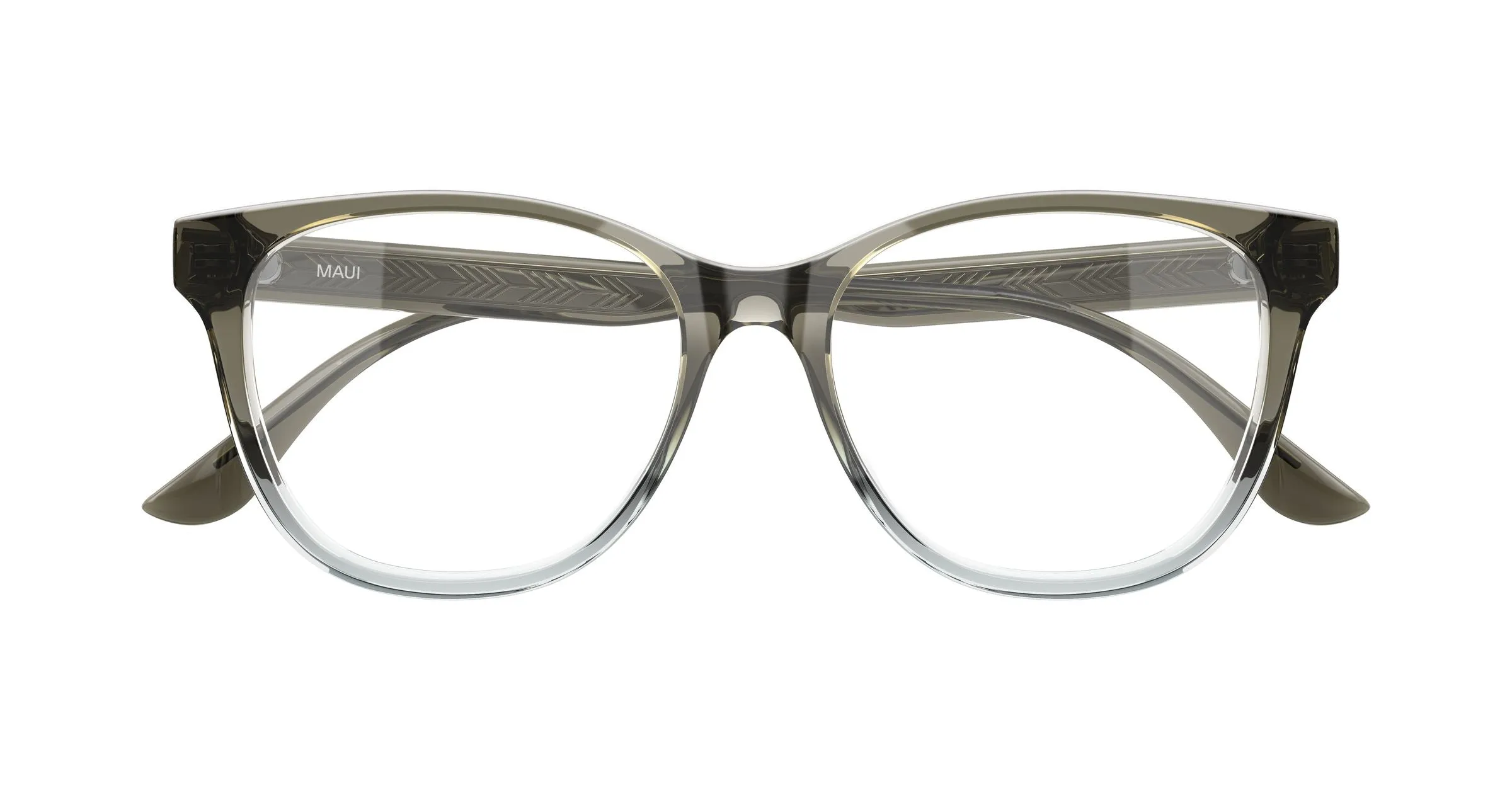 Maui Jim MJ2179O 003 Montature da vista Acetato Marrone Trasparente Cat Eye - immagine 2