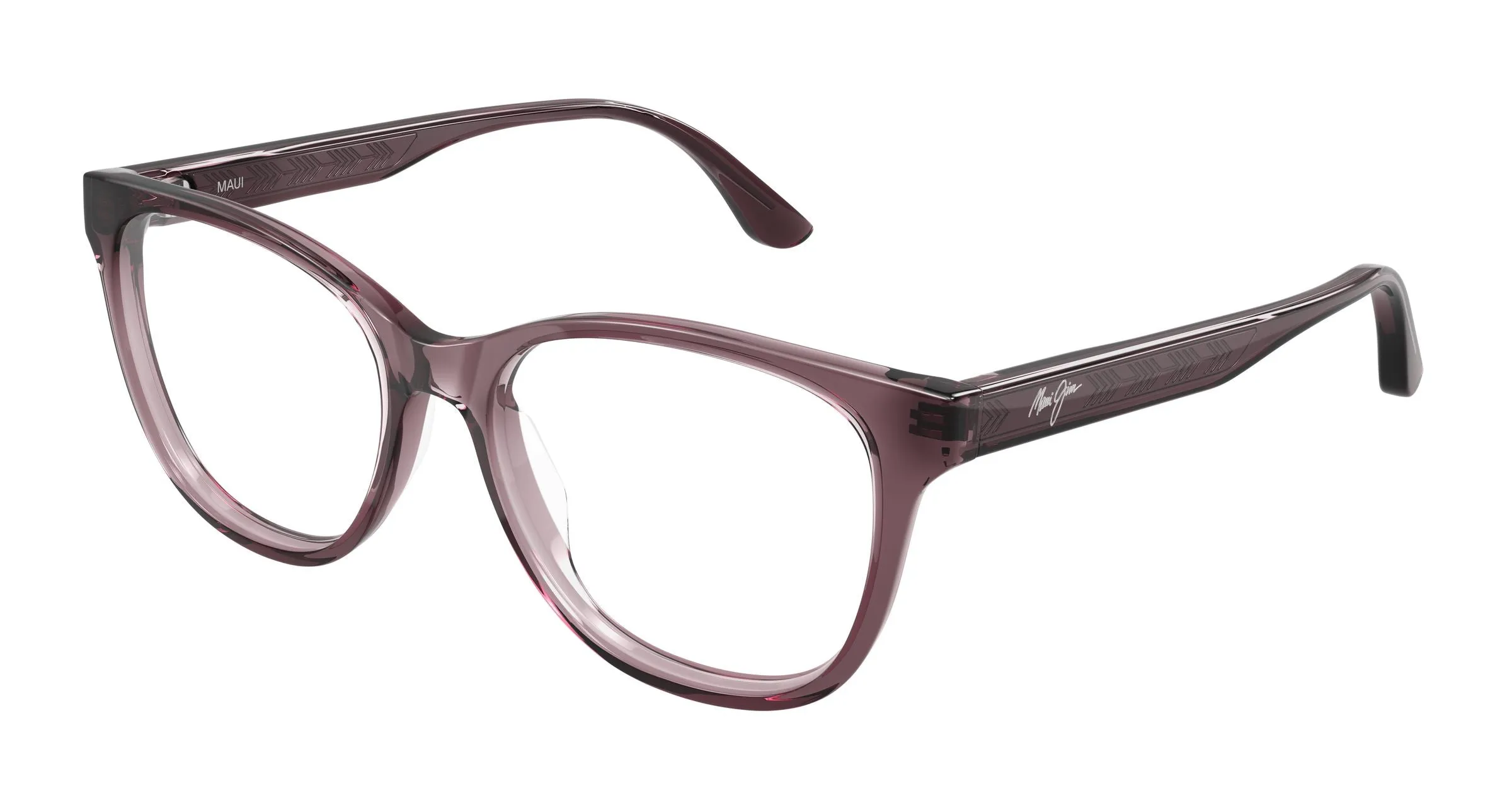 Maui Jim MJ2179O 002 Montature da vista Acetato Bordeaux Trasparente Cat Eye - immagine 1
