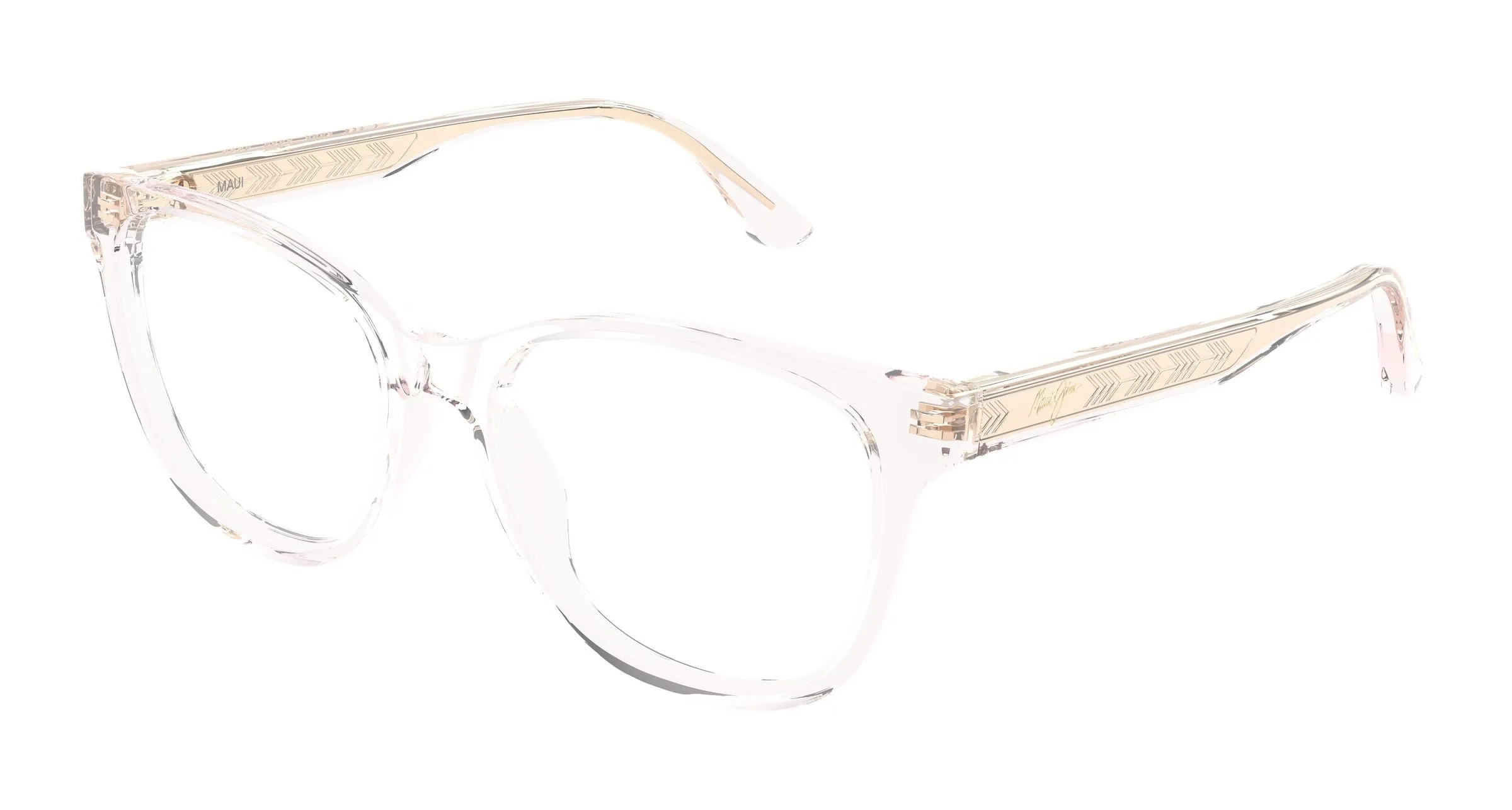 Maui Jim MJ2179O 001 Montature da vista Acetato Rosa Trasparente Cat Eye - immagine 1