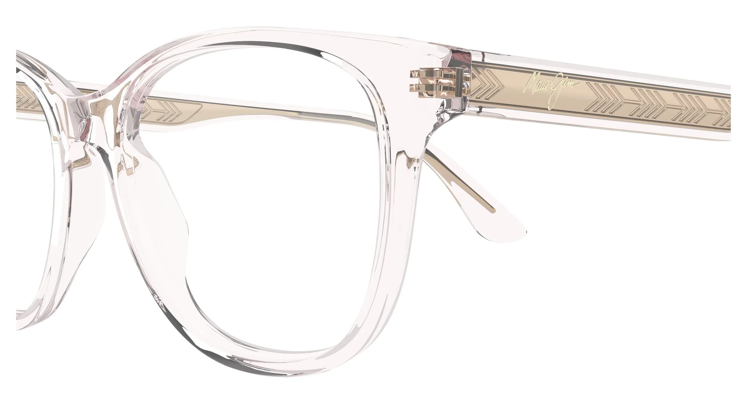 Maui Jim MJ2179O 001 Montature da vista Acetato Rosa Trasparente Cat Eye - immagine 3
