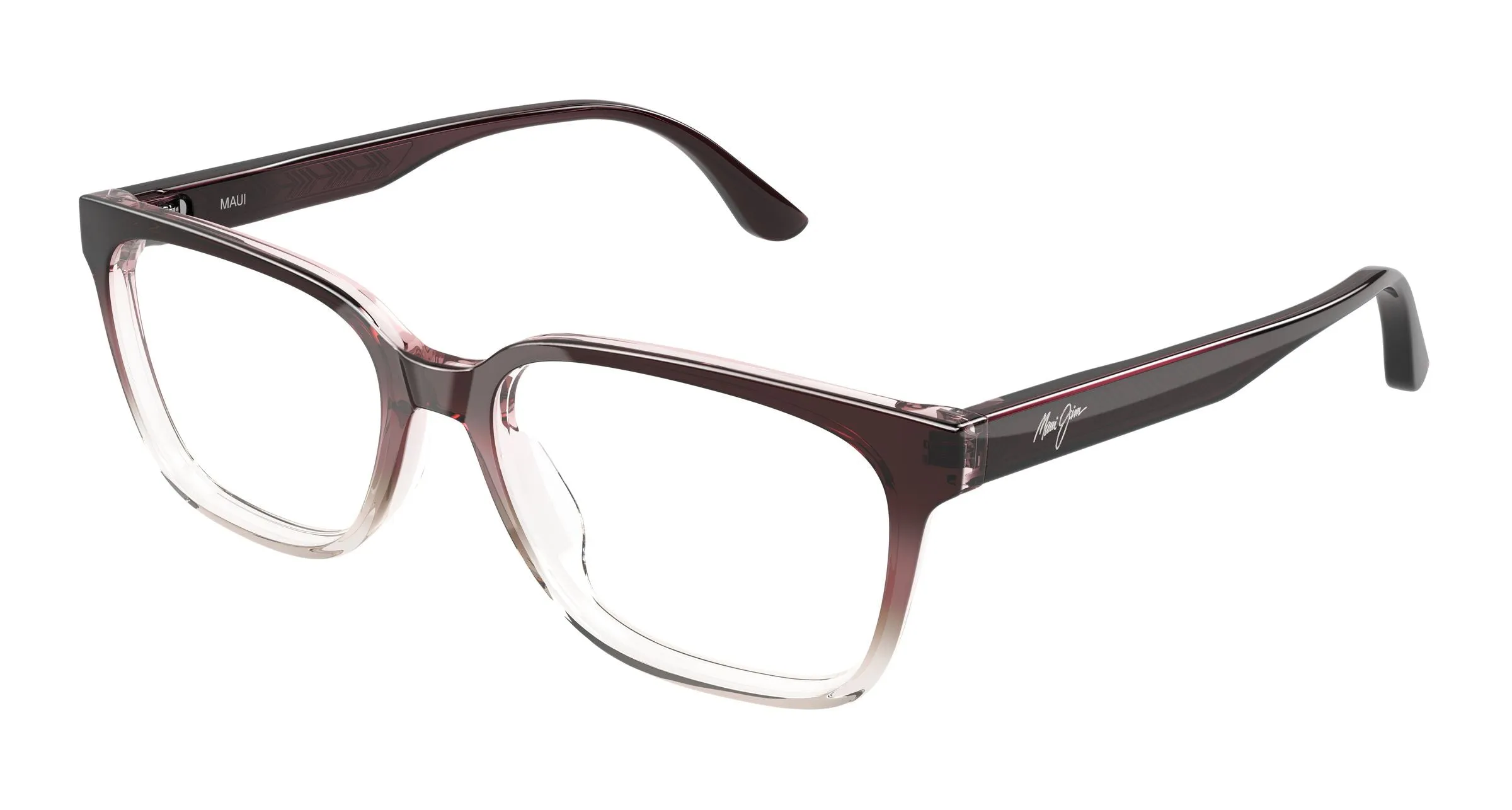 Maui Jim MJ2178O 004 Montature da vista Acetato Viola Trasparente Squadrata - immagine 1