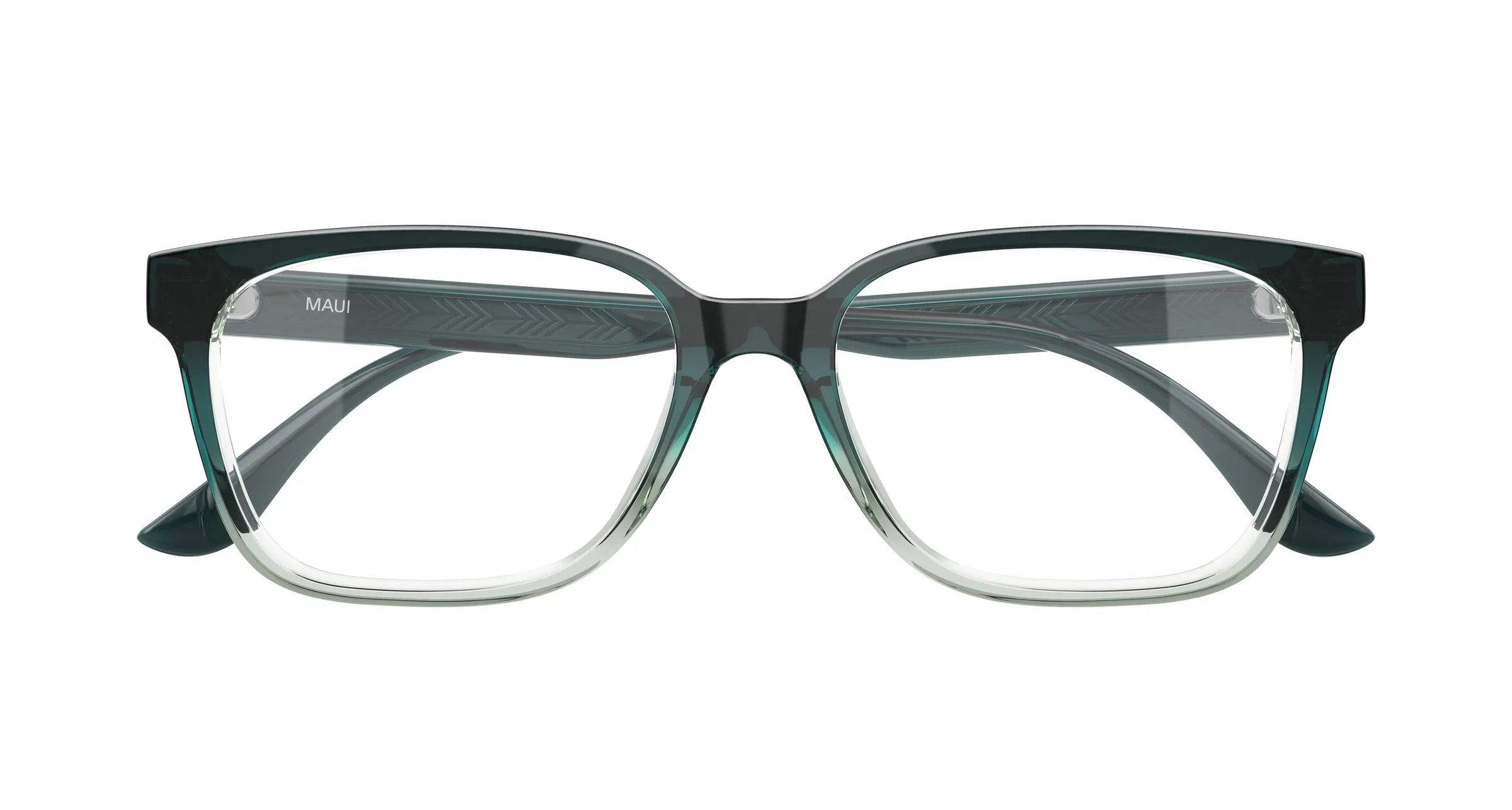 Maui Jim MJ2178O 003 Montature da vista Acetato Verde Trasparente Squadrata - immagine 2