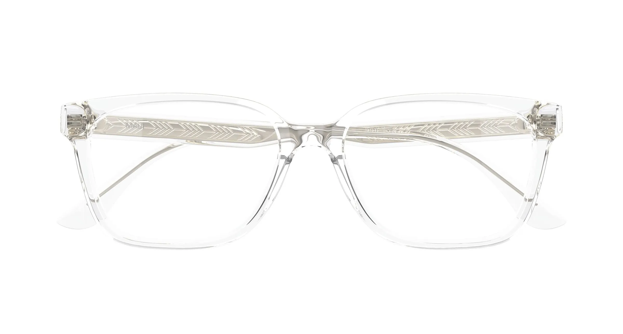 Maui Jim MJ2178O 002 Montature da vista Acetato Cristallo Trasparente Squadrata - immagine 2