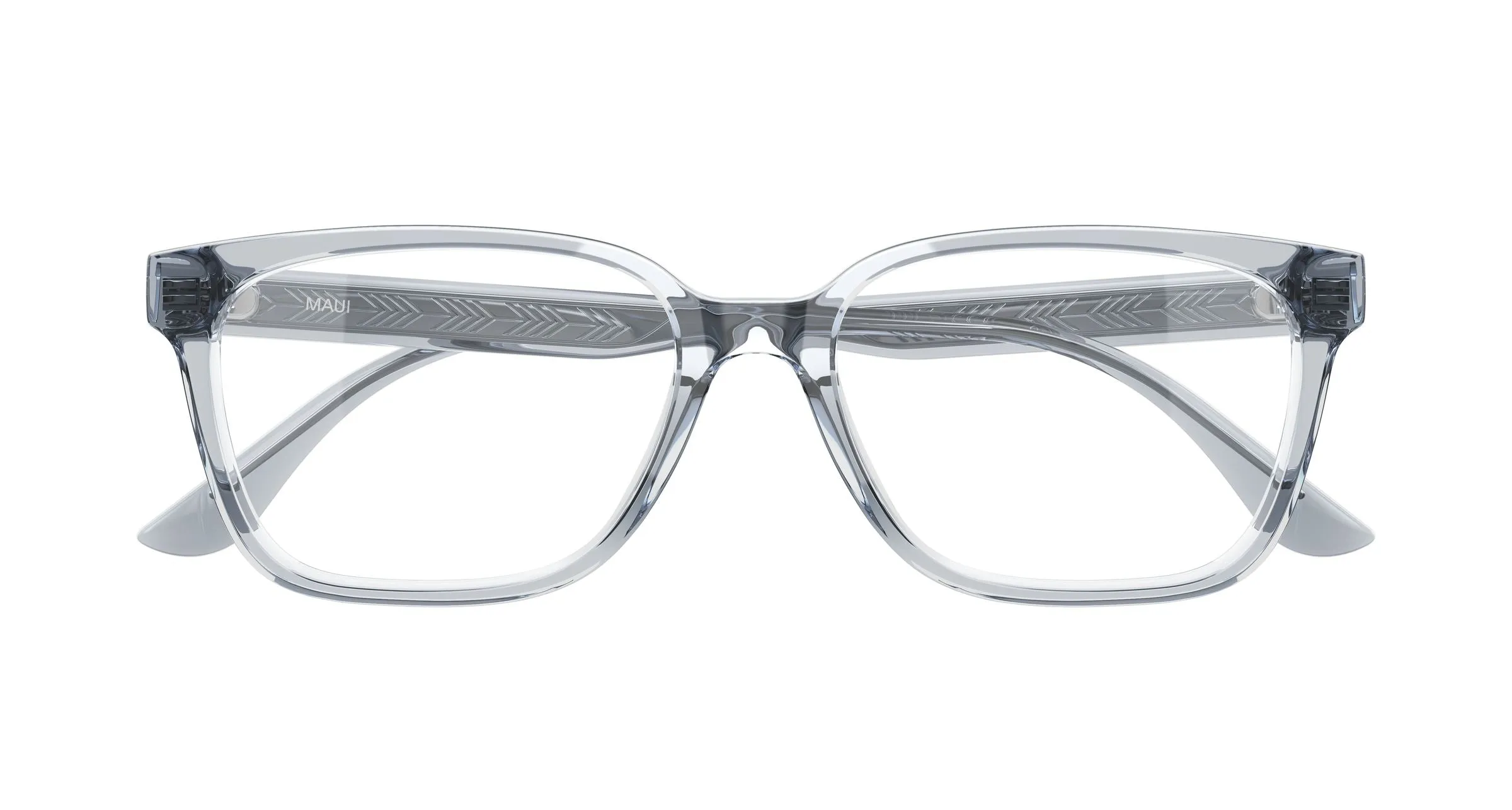 Maui Jim MJ2178O 001 Montature da vista Acetato Grigio Trasparente Squadrata - immagine 2