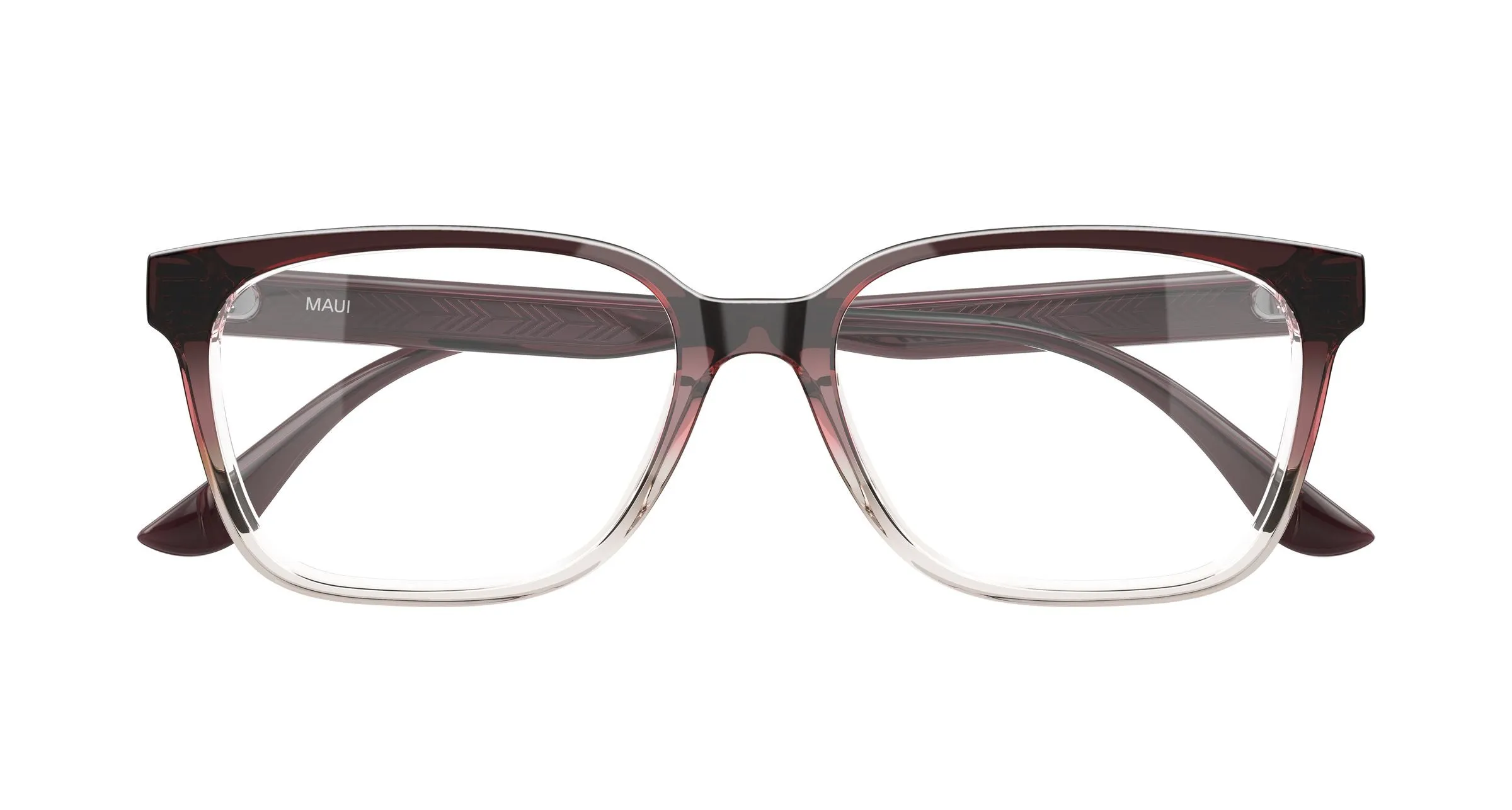Maui Jim MJ2177O 004 Montature da vista Acetato Viola Trasparente Squadrata - immagine 2