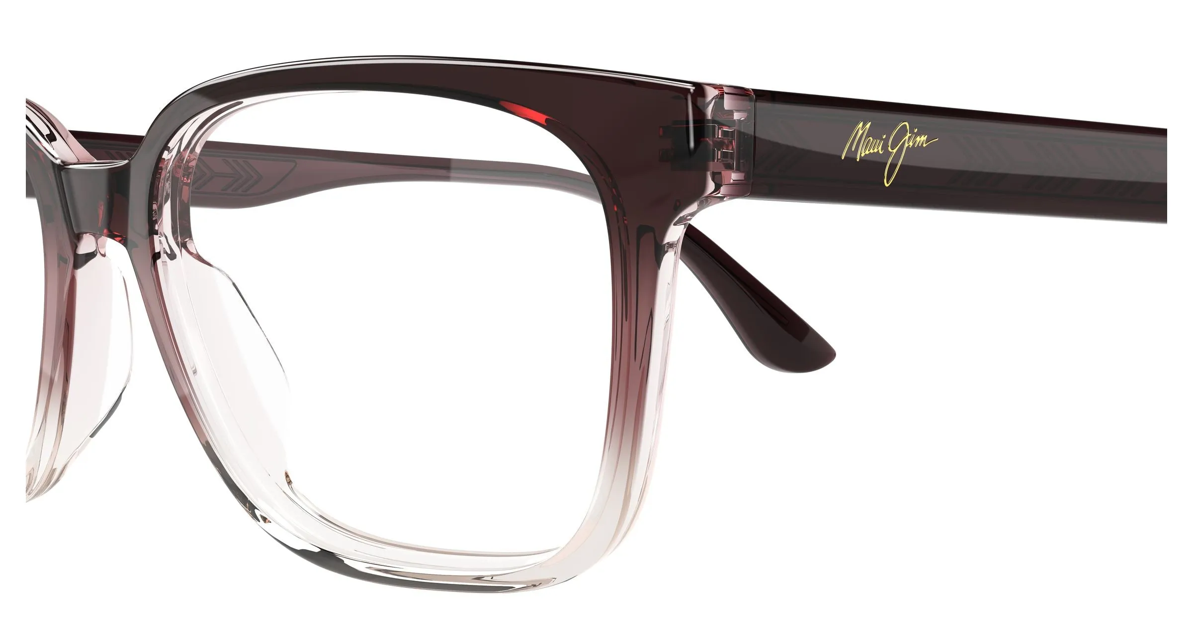Maui Jim MJ2177O 004 Montature da vista Acetato Viola Trasparente Squadrata - immagine 3