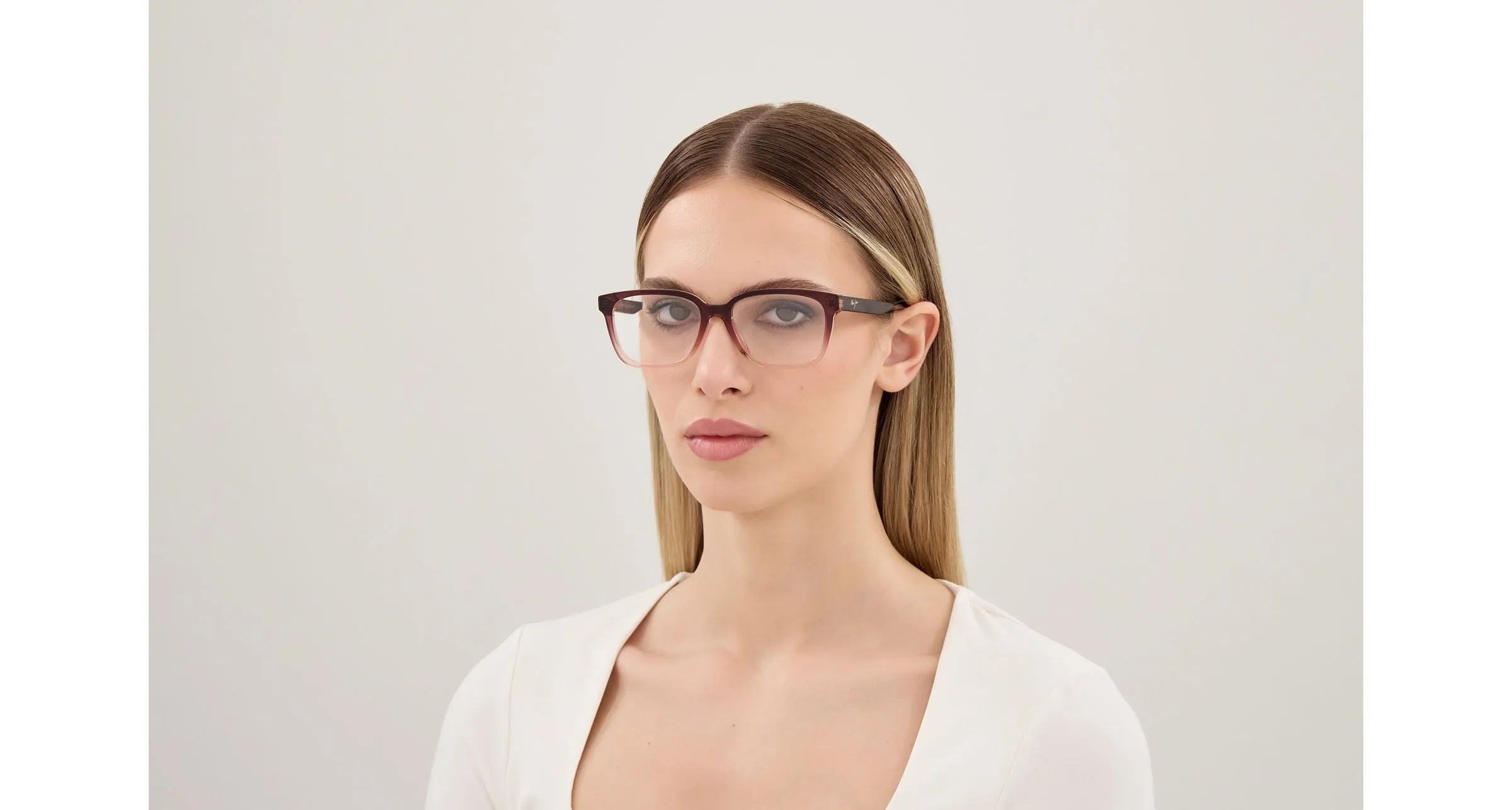 Maui Jim MJ2177O 004 Montature da vista Acetato Viola Trasparente Squadrata - immagine 4