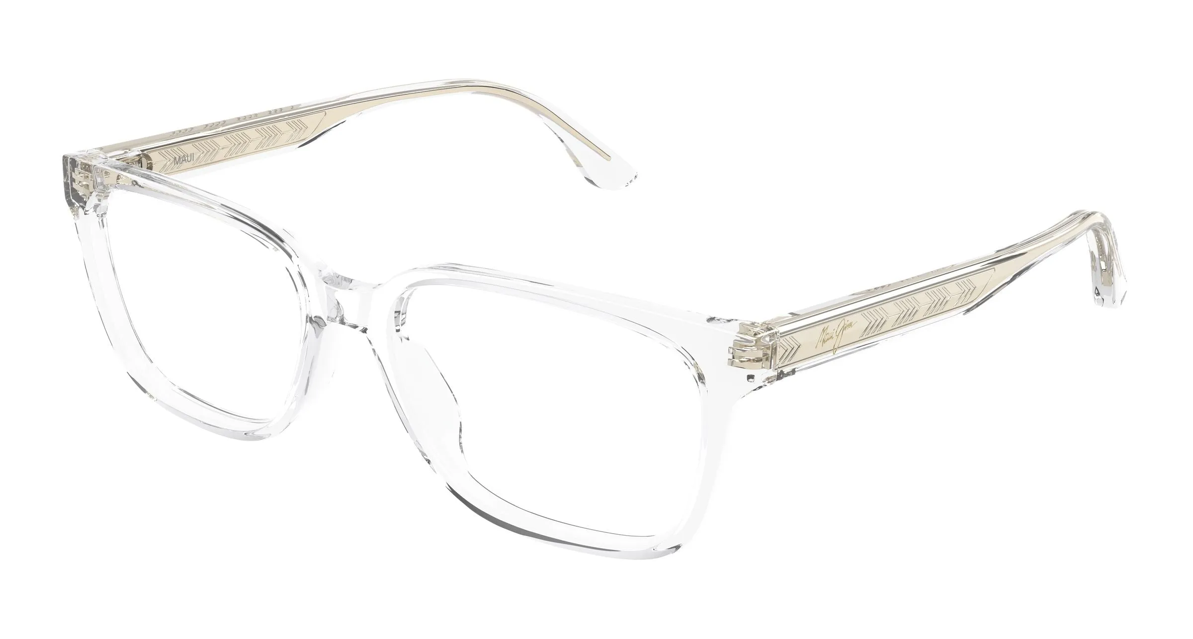 Maui Jim MJ2177O 002 Montature da vista Acetato Cristallo Trasparente Squadrata - immagine 1