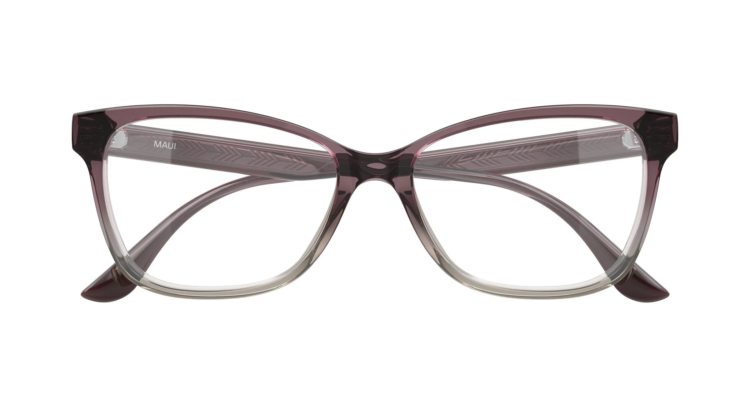 Maui Jim MJ2176O 004 Montature da vista Acetato Viola Trasparente Cat Eye - immagine 2