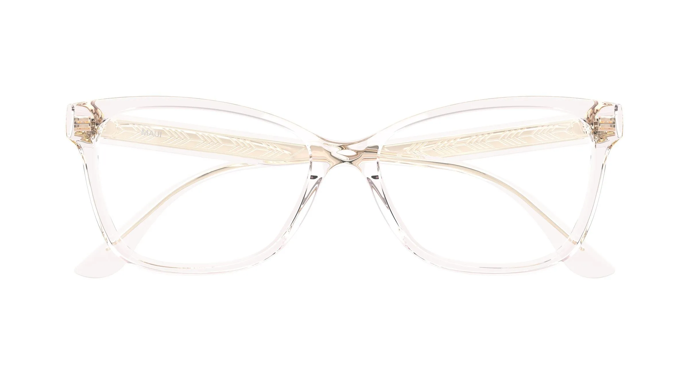 Maui Jim MJ2176O 002 Montature da vista Acetato Rosa Trasparente Cat Eye - immagine 2