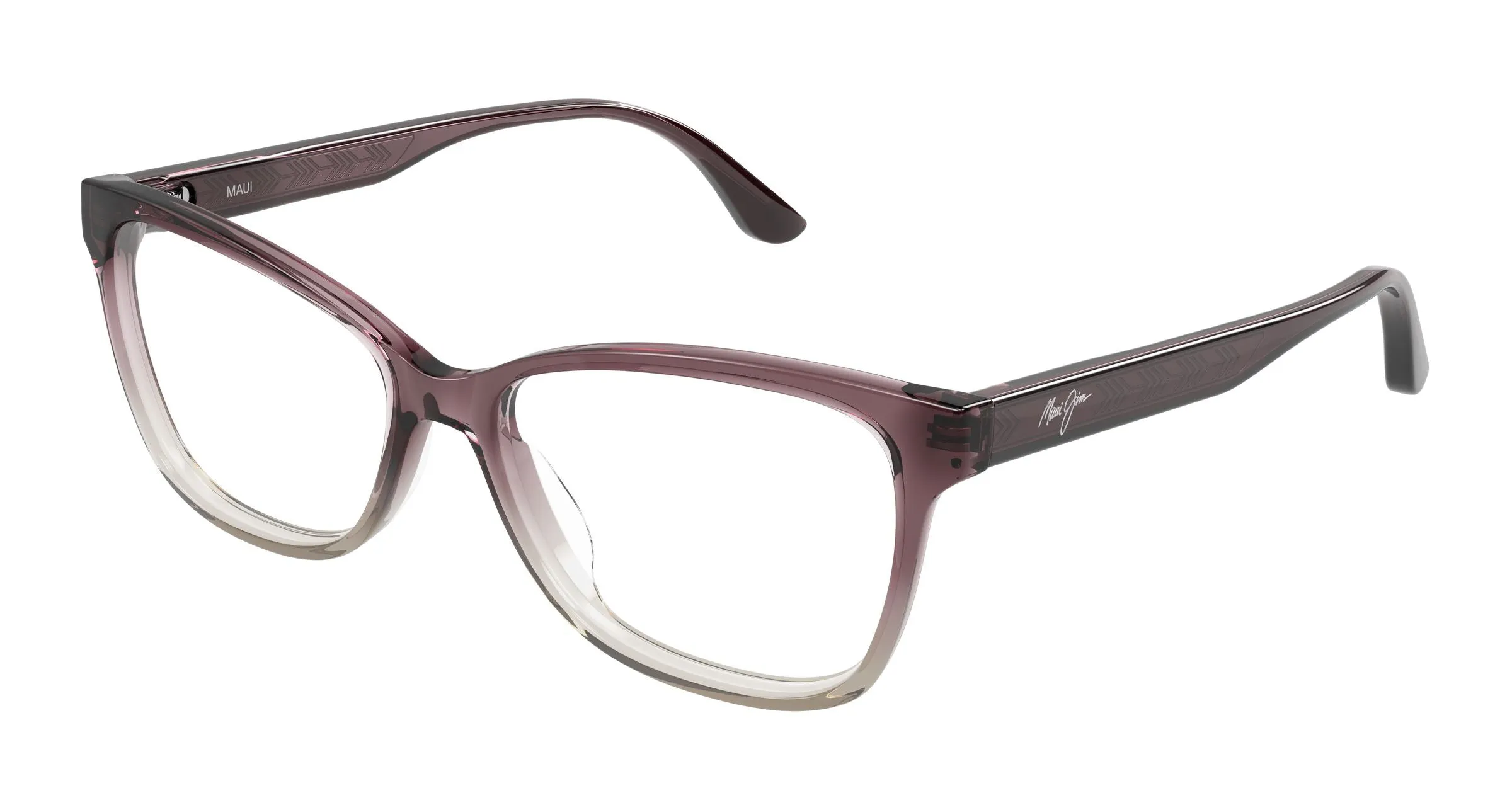 Maui Jim MJ2175O 004 Montature da vista Acetato Viola Trasparente Cat Eye - immagine 1
