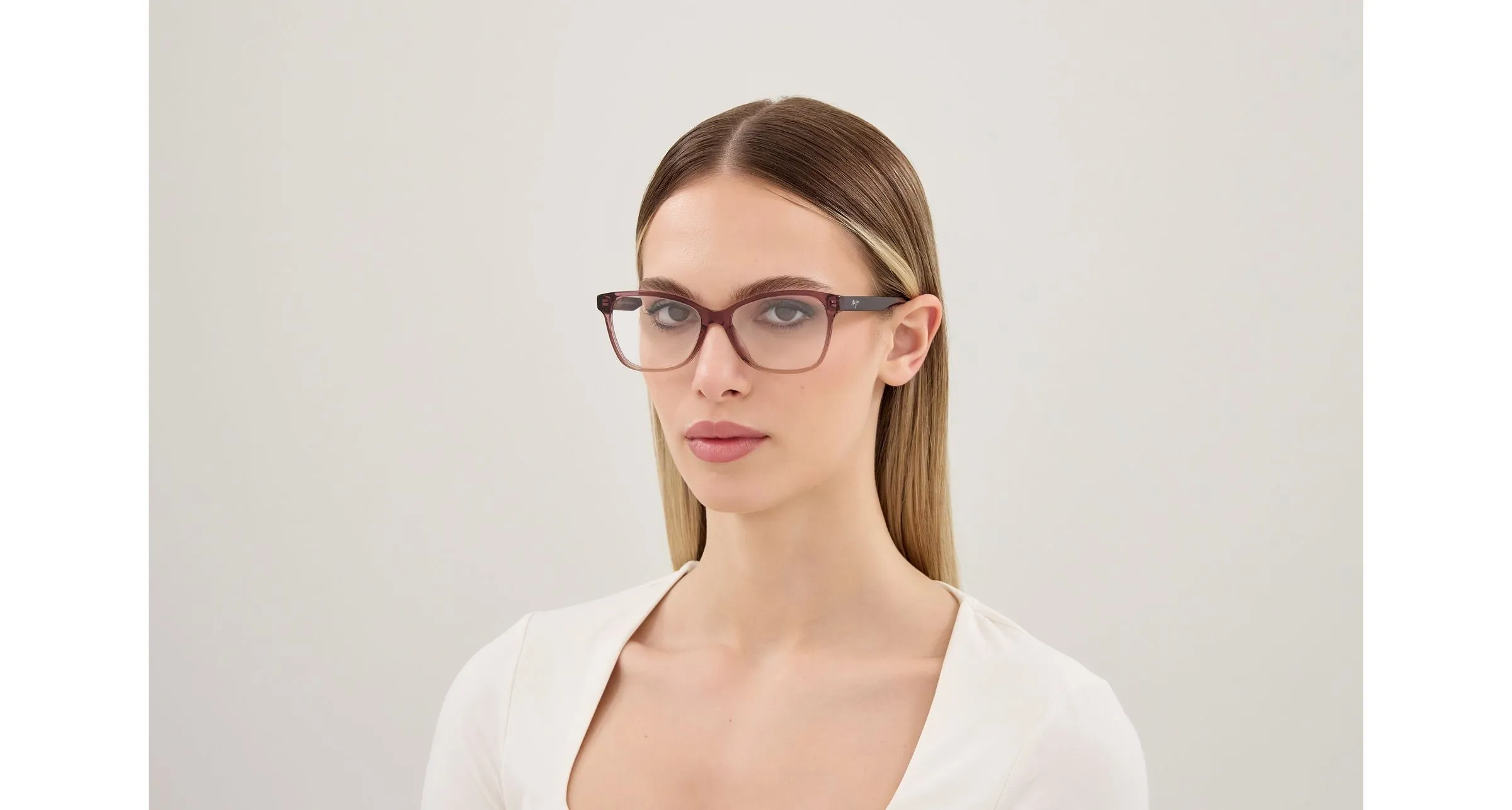 Maui Jim MJ2175O 004 Montature da vista Acetato Viola Trasparente Cat Eye - immagine 4