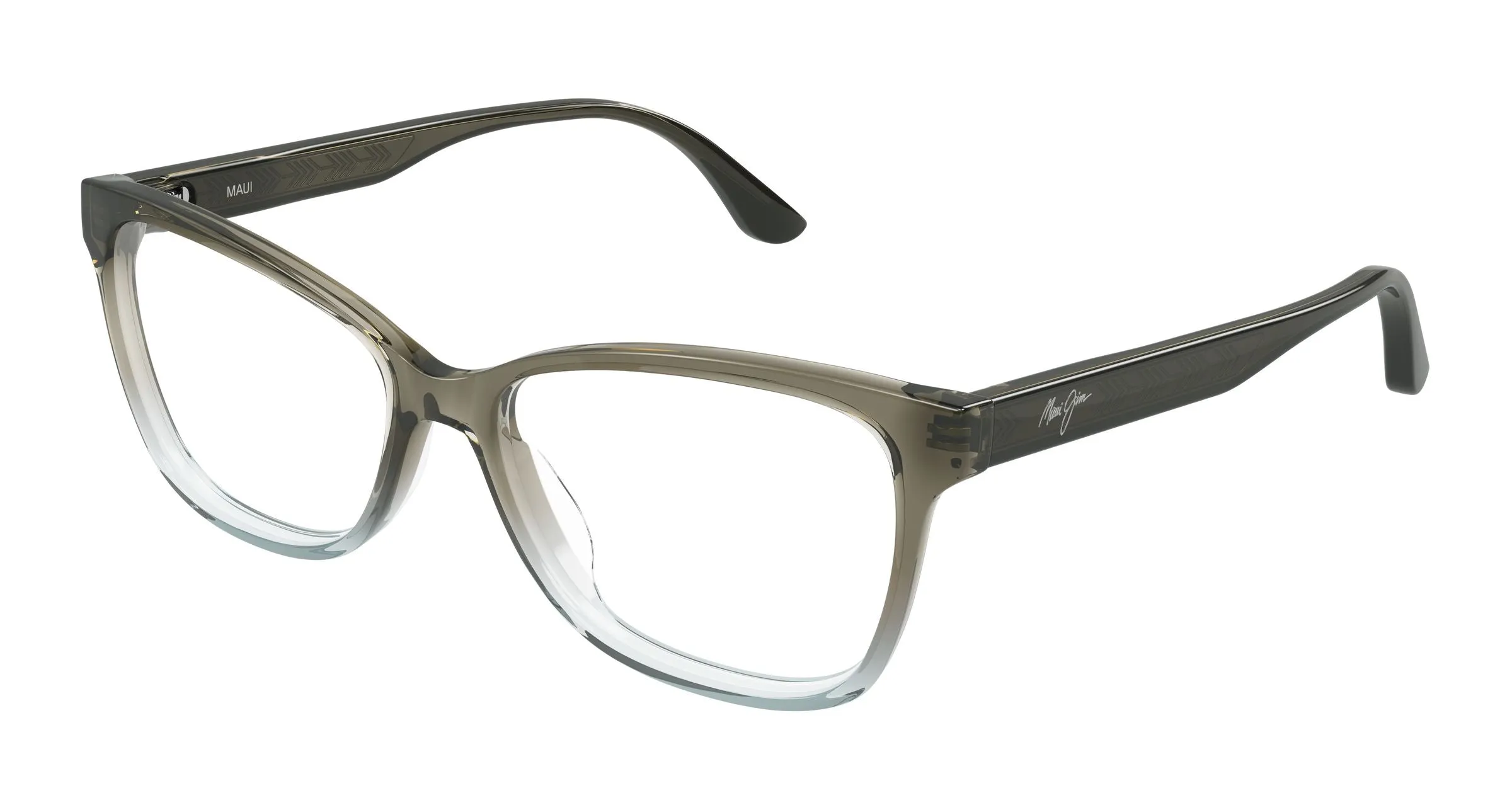 Maui Jim MJ2175O 003 Montature da vista Acetato Marrone Trasparente Cat Eye - immagine 1