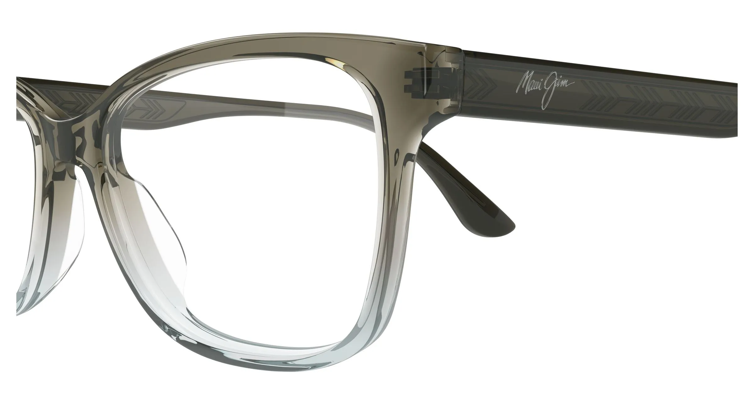 Maui Jim MJ2175O 003 Montature da vista Acetato Marrone Trasparente Cat Eye - immagine 3