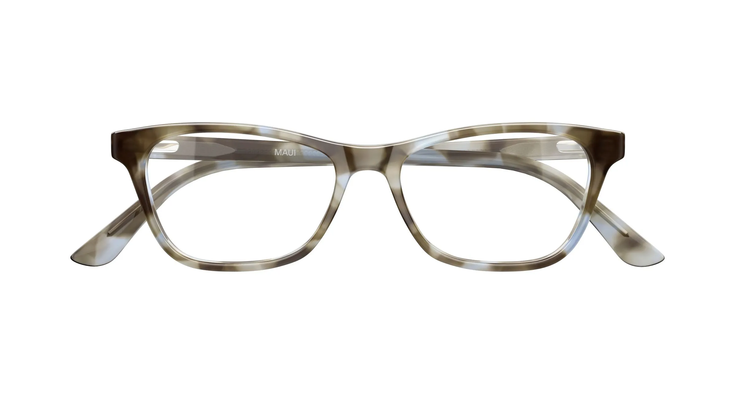 Maui Jim MJ2174O 003 Montature da vista Acetato Verde Trasparente Cat Eye - immagine 2