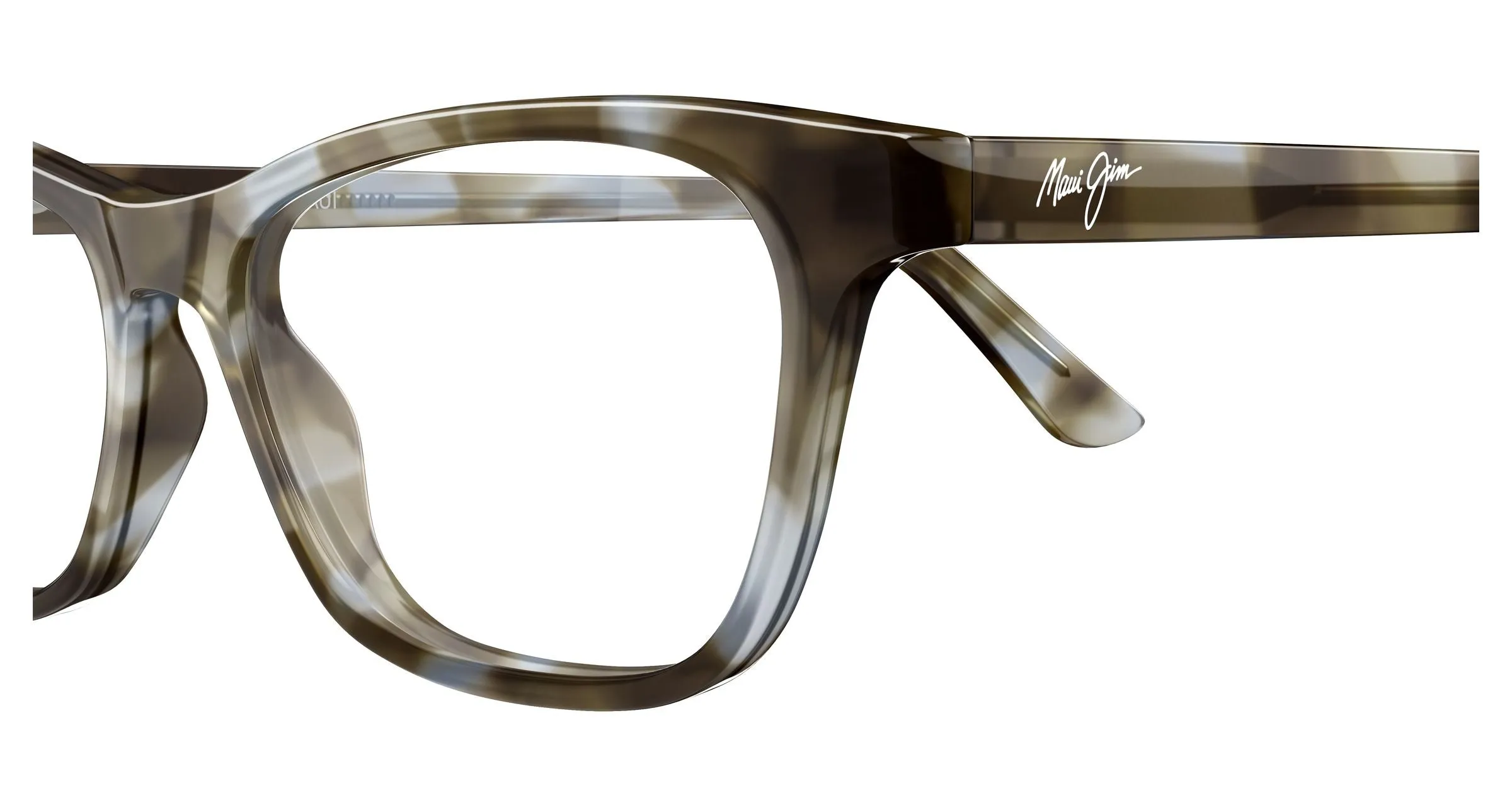 Maui Jim MJ2174O 003 Montature da vista Acetato Verde Trasparente Cat Eye - immagine 3