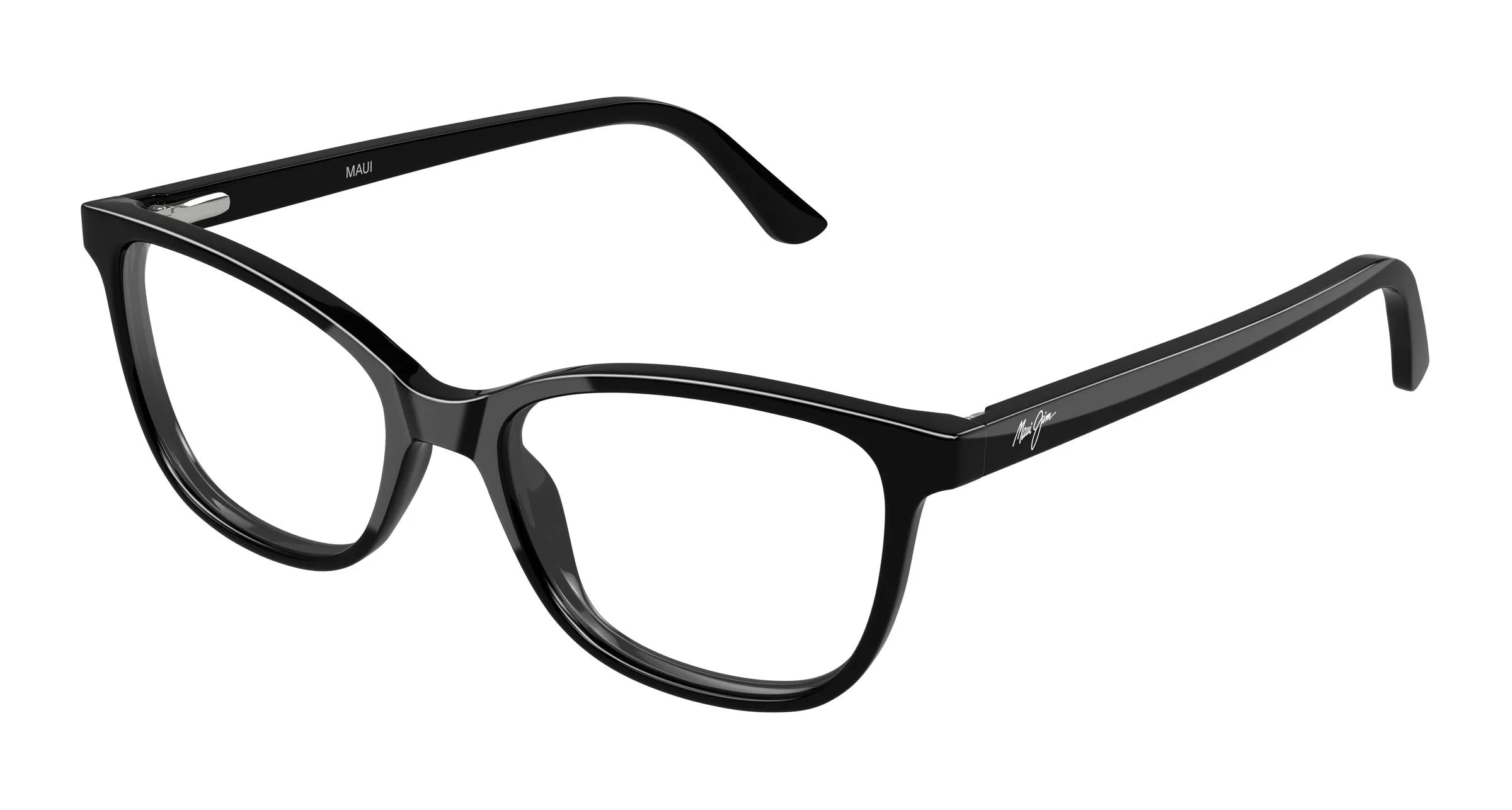 Maui Jim MJ2171O 001 Montature da vista Acetato Nero Trasparente Cat Eye - immagine 1