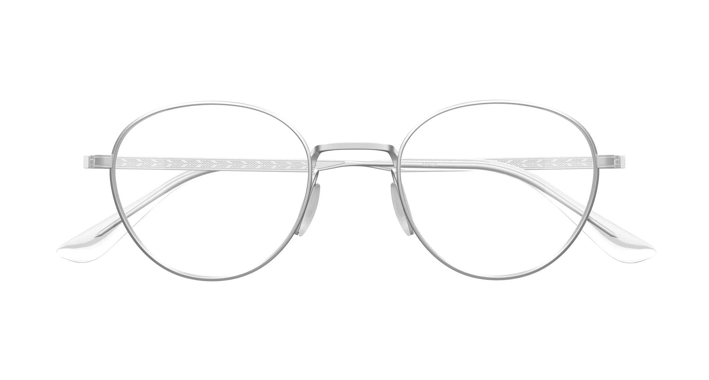 Maui Jim MJ2169O 004 Montature da vista Titanio Argento Trasparente Rotonda - immagine 2
