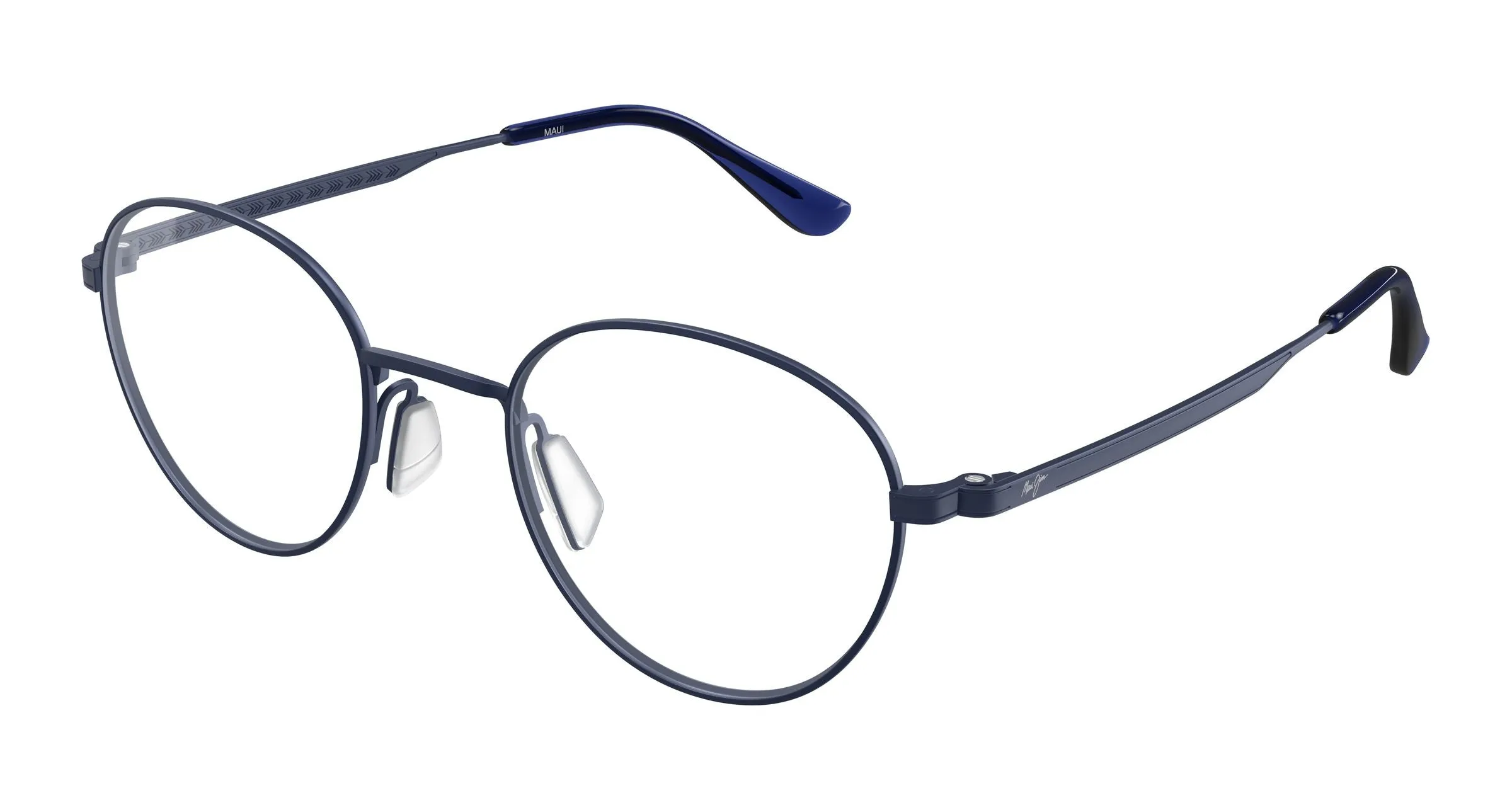 Maui Jim MJ2169O 003 Montature da vista Titanio Blu Trasparente Rotonda - immagine 1