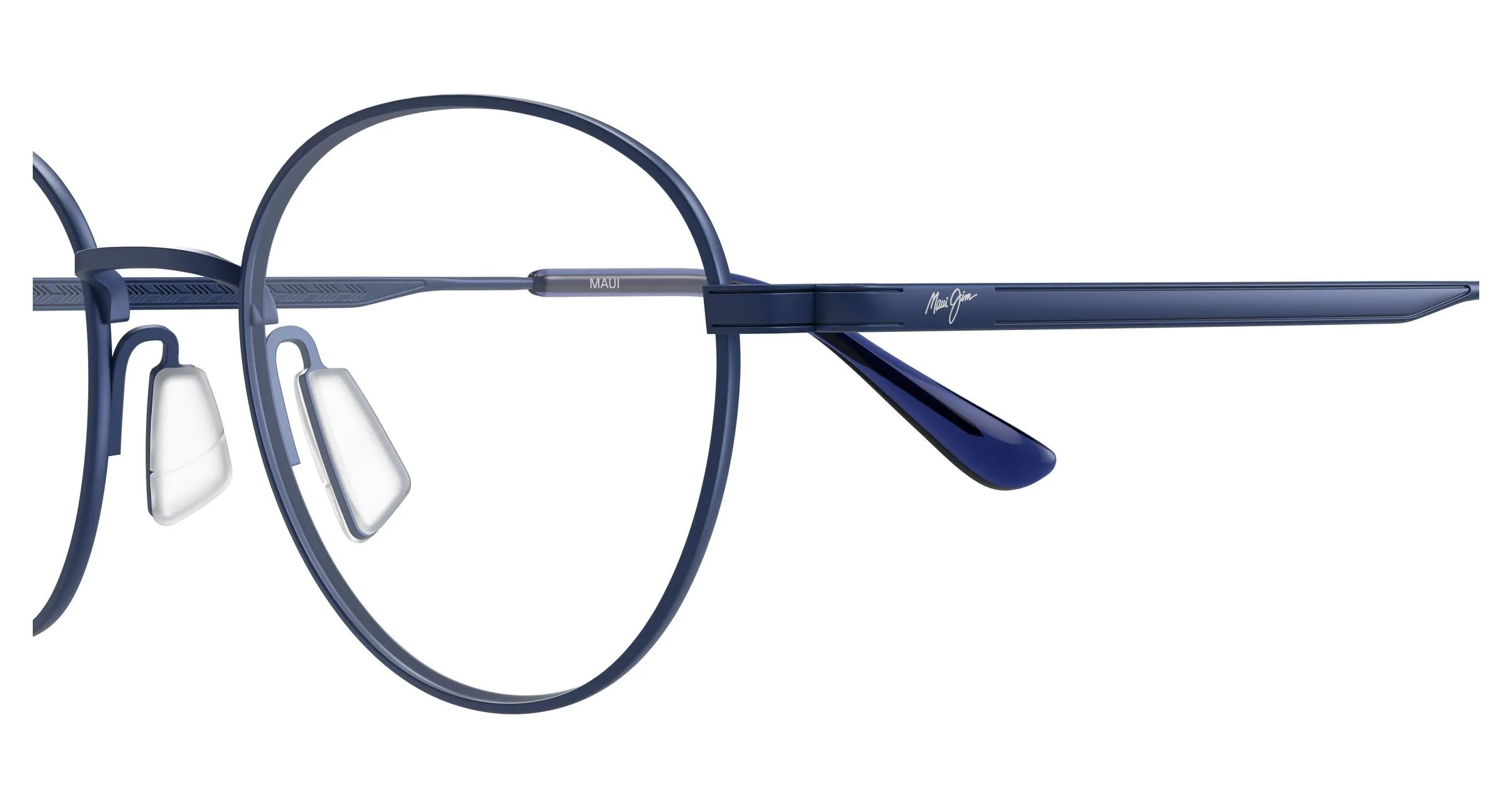 Maui Jim MJ2169O 003 Montature da vista Titanio Blu Trasparente Rotonda - immagine 3