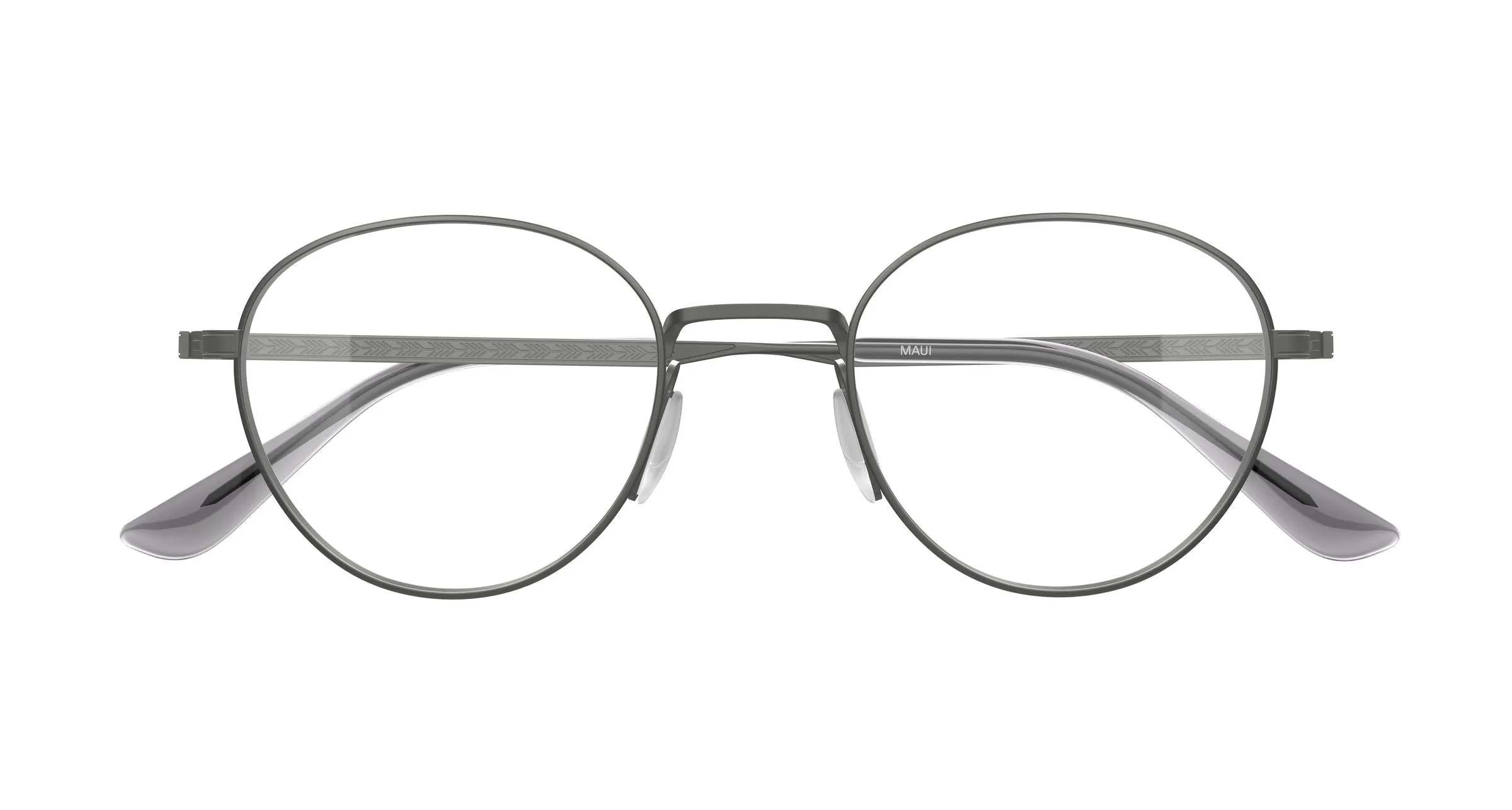 Maui Jim MJ2169O 001 Montature da vista Titanio Rutenio Trasparente Rotonda - immagine 2