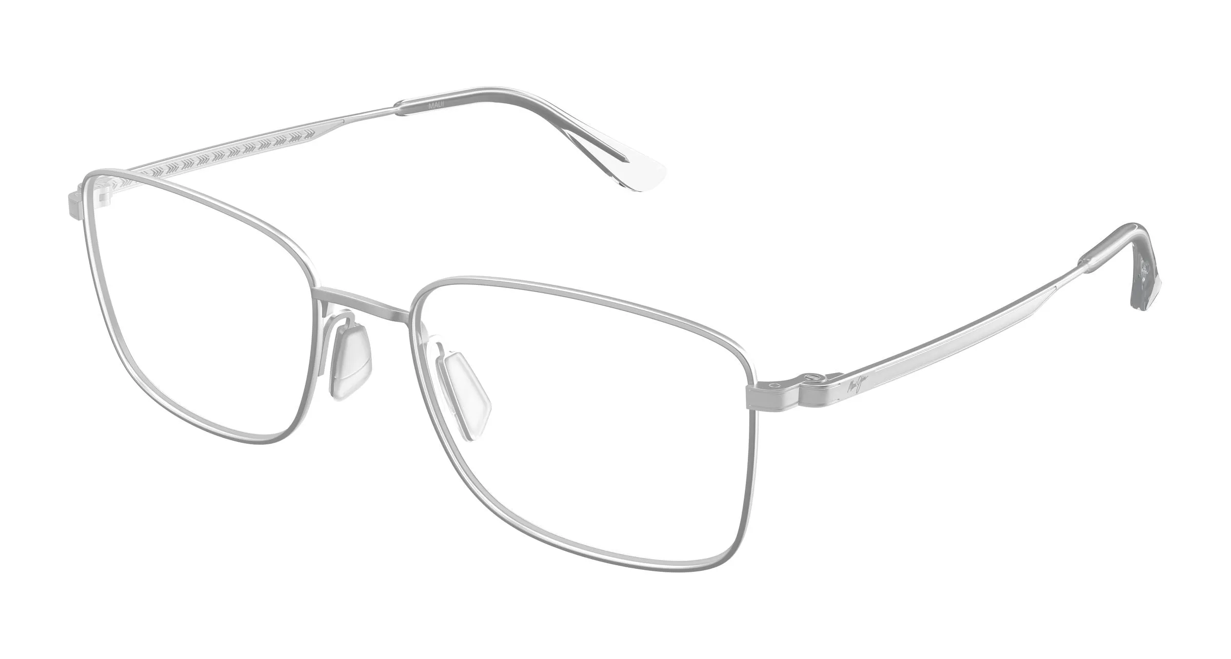 Maui Jim MJ2168O 004 Montature da vista Titanio Argento Trasparente Squadrata - immagine 1