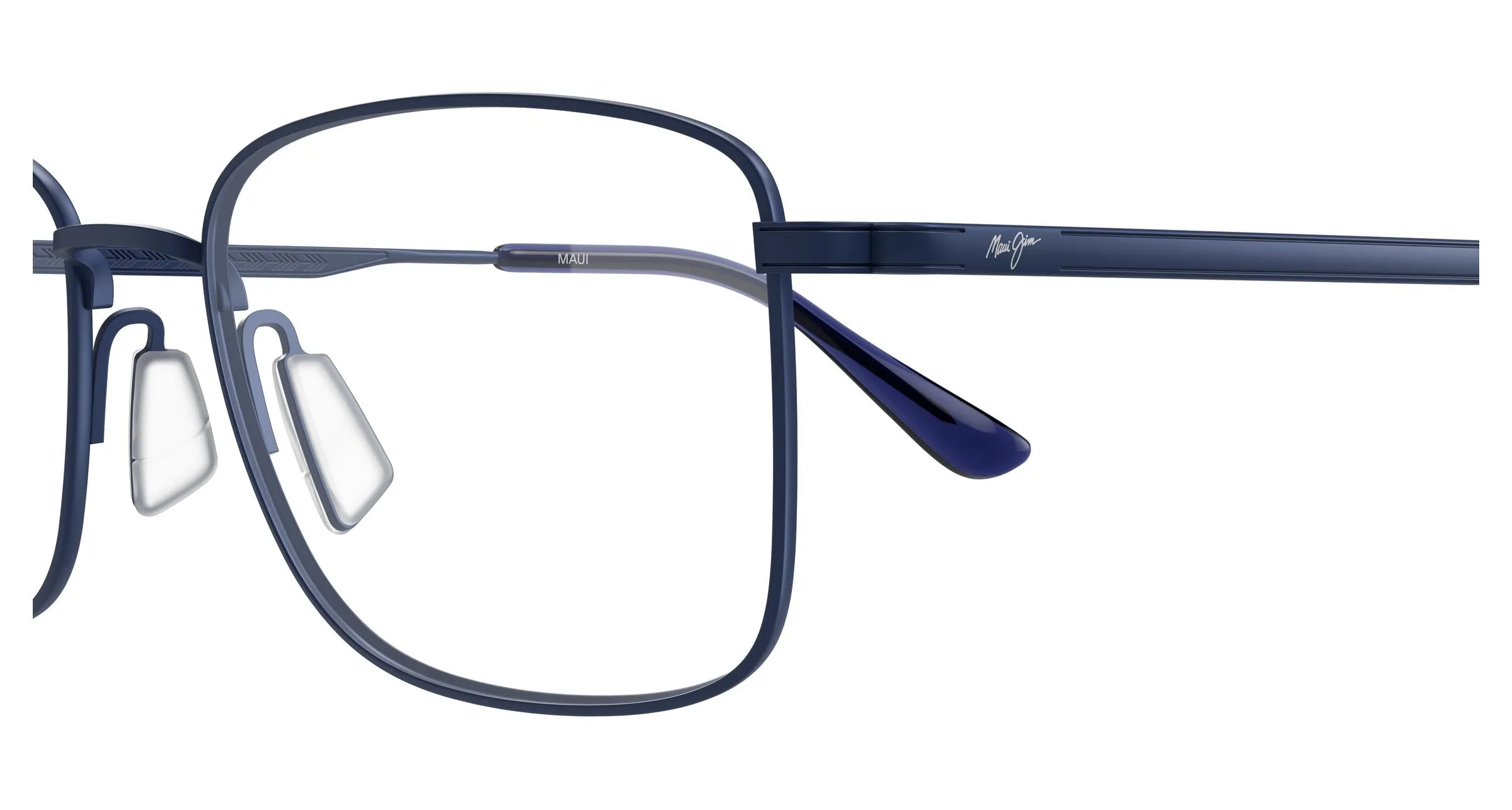 Maui Jim MJ2168O 003 Montature da vista Titanio Blu Trasparente Squadrata - immagine 3