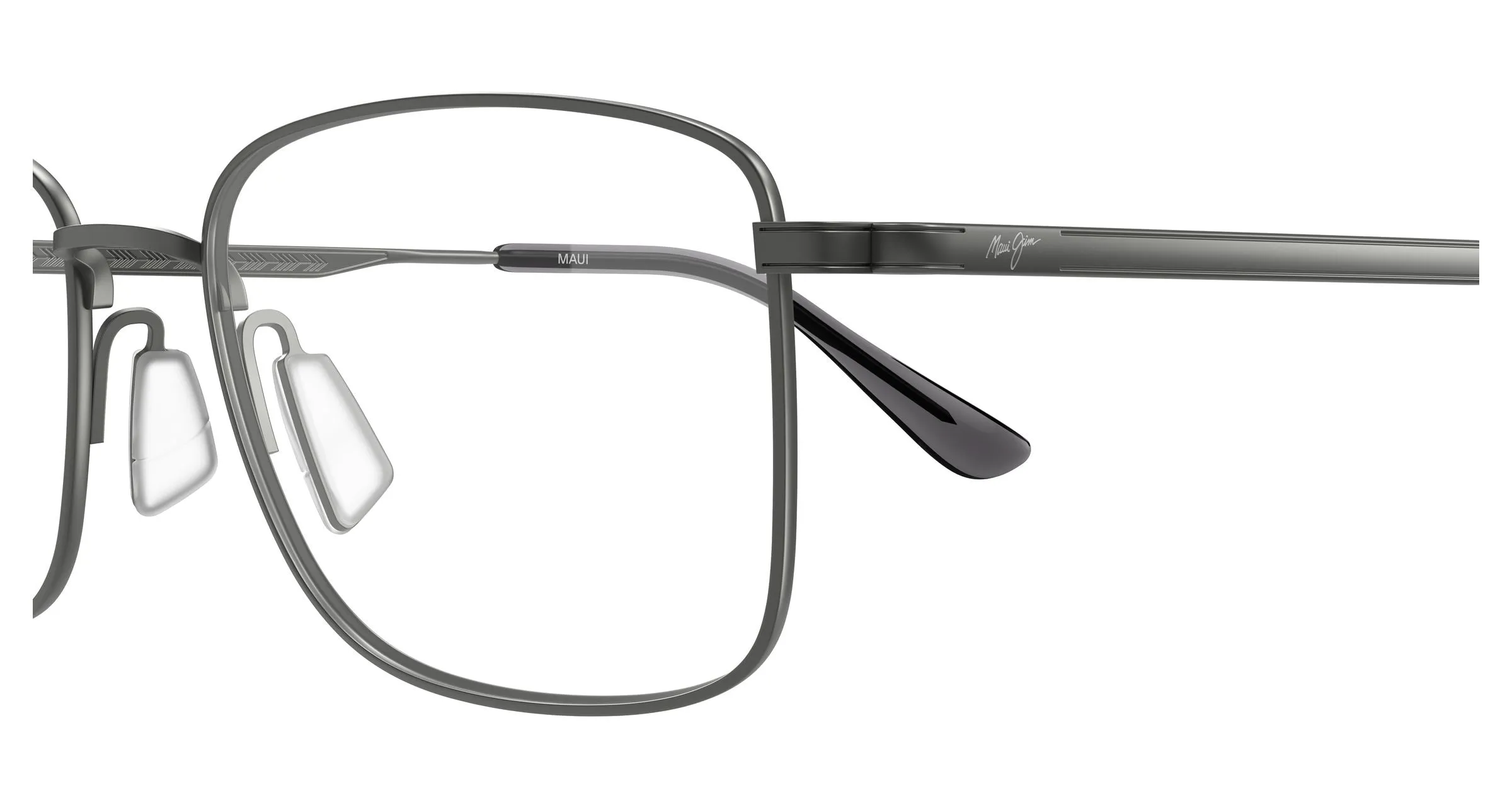 Maui Jim MJ2168O 001 Montature da vista Titanio Rutenio Trasparente Squadrata - immagine 3
