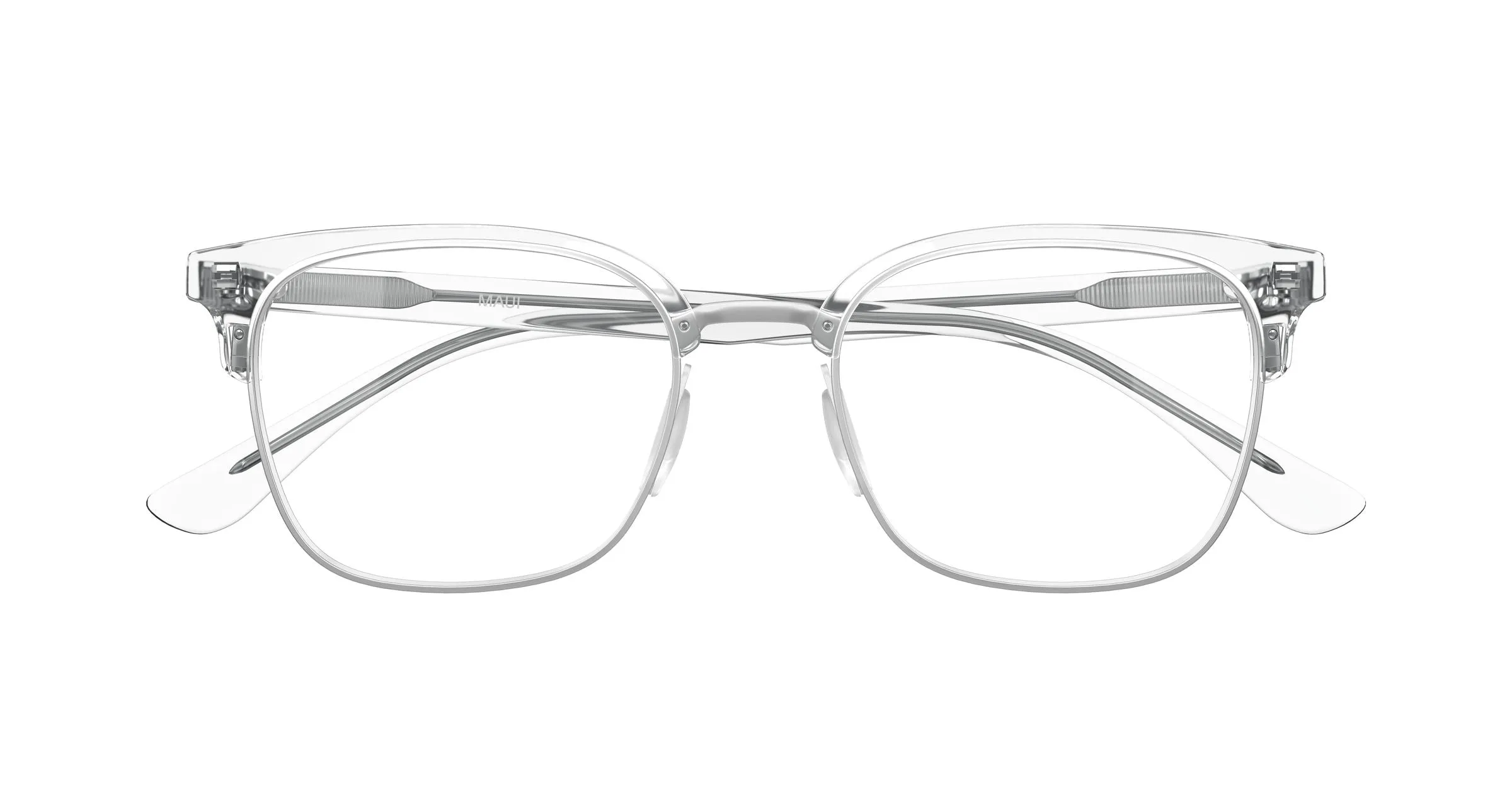 Maui Jim MJ2167O 004 Montature da vista Metallo Argento Trasparente Squadrata - immagine 2