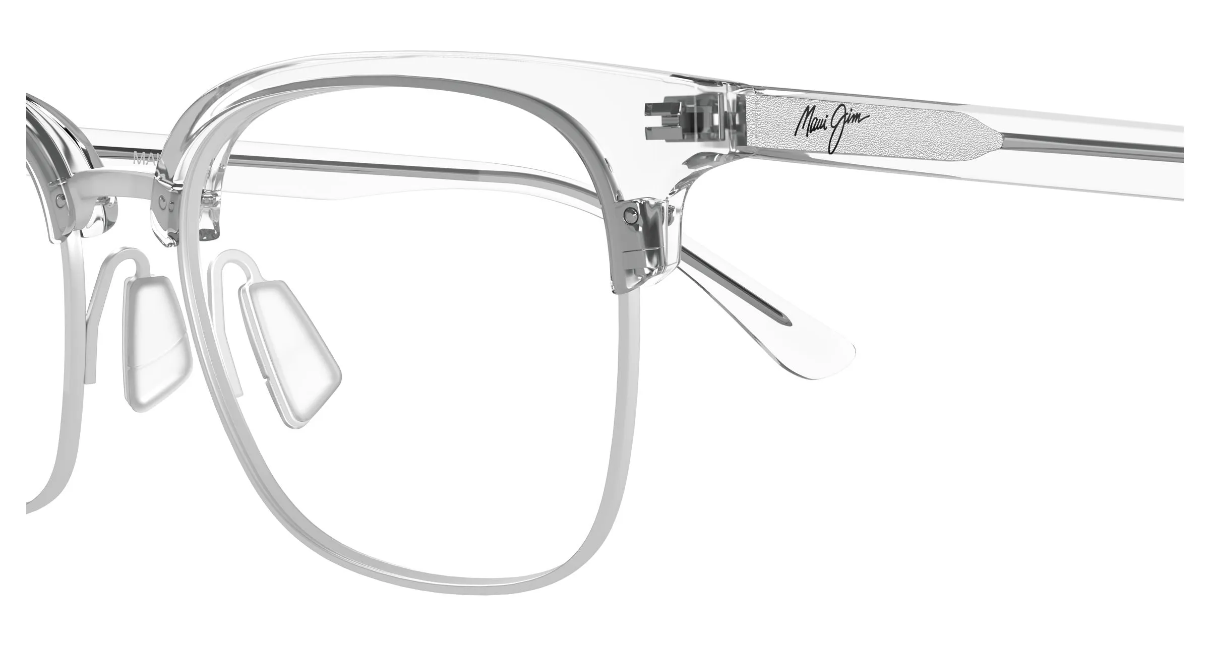 Maui Jim MJ2167O 004 Montature da vista Metallo Argento Trasparente Squadrata - immagine 3