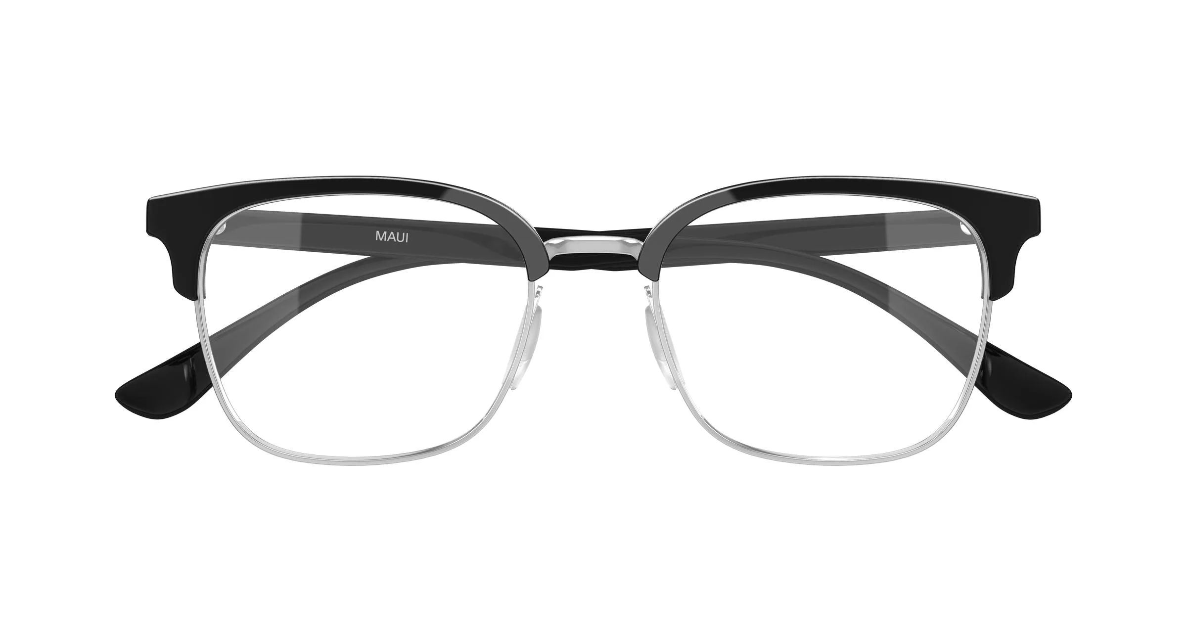 Maui Jim MJ2167O 003 Montature da vista Metallo Argento Trasparente Squadrata - immagine 2
