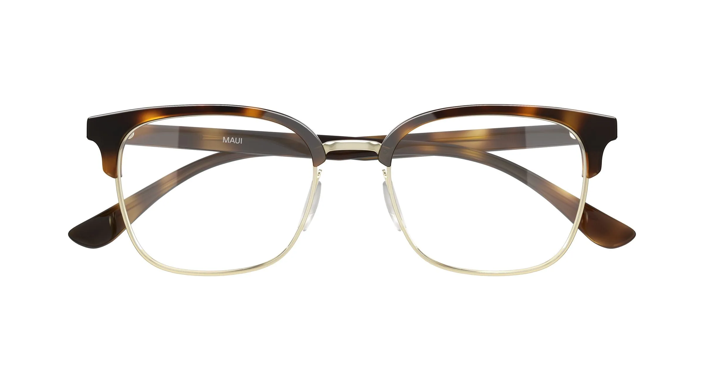 Maui Jim MJ2167O 002 Montature da vista Metallo Oro Trasparente Squadrata - immagine 2