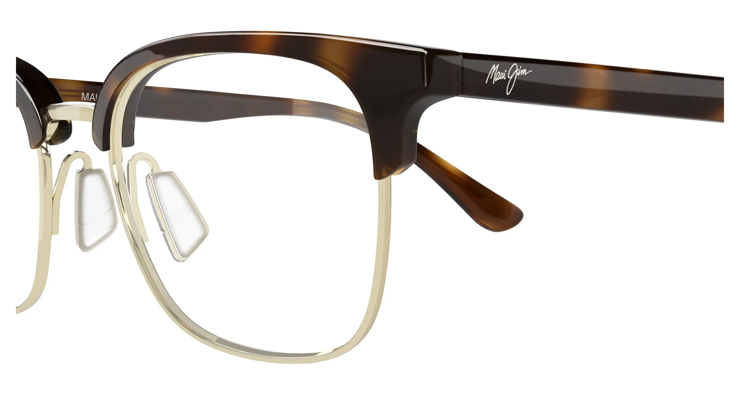 Maui Jim MJ2167O 002 Montature da vista Metallo Oro Trasparente Squadrata - immagine 3