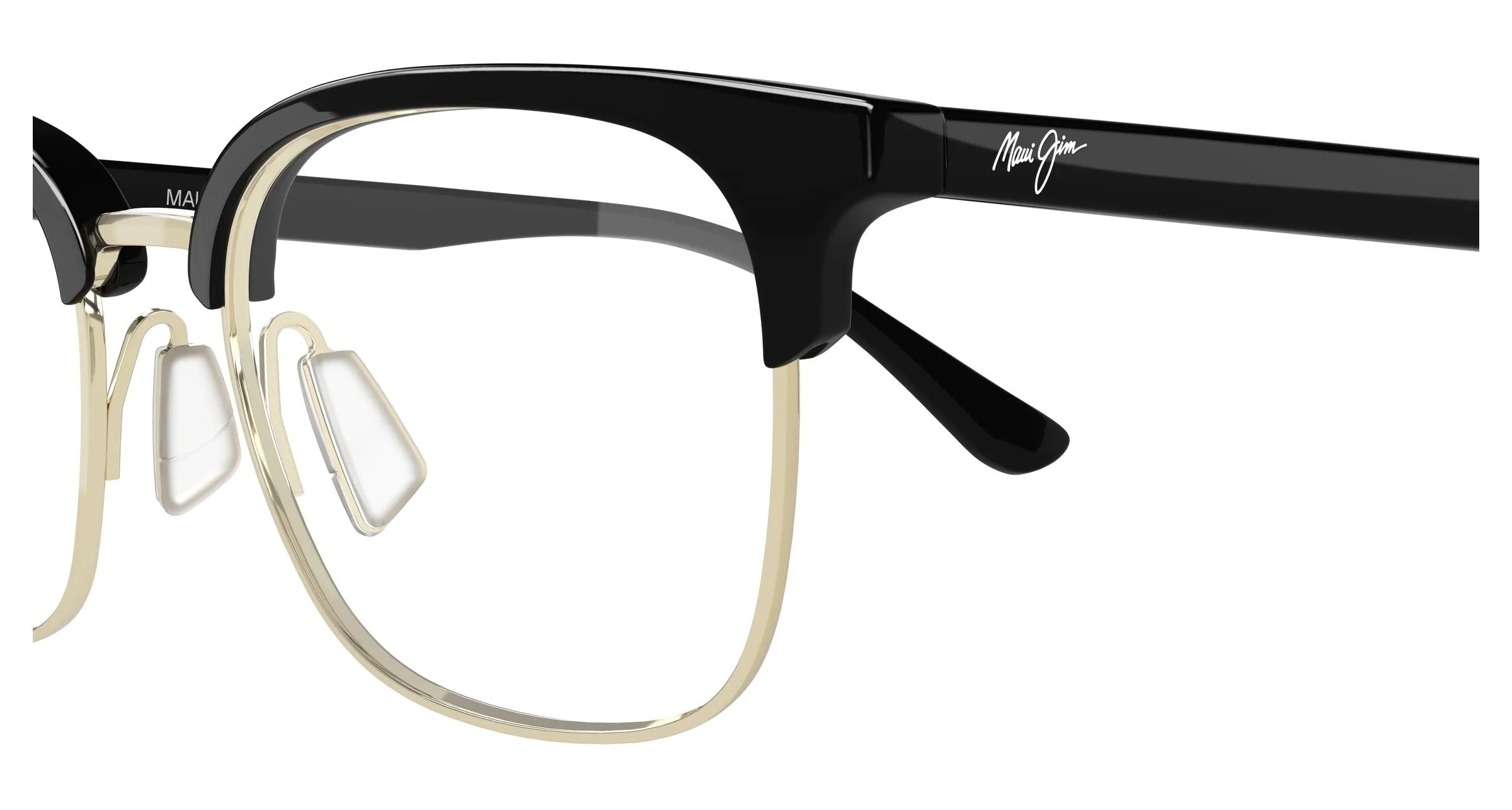 Maui Jim MJ2167O 001 Montature da vista Metallo Oro Trasparente Squadrata - immagine 3