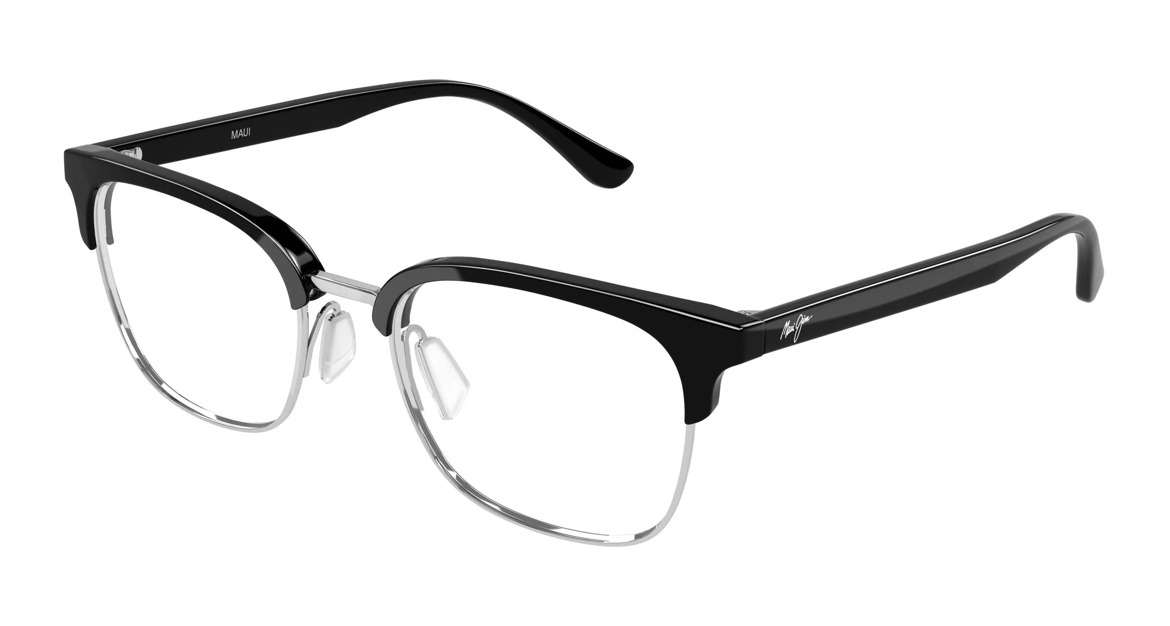 Maui Jim MJ2166O 003 Montature da vista Metallo Argento Trasparente Squadrata - immagine 1