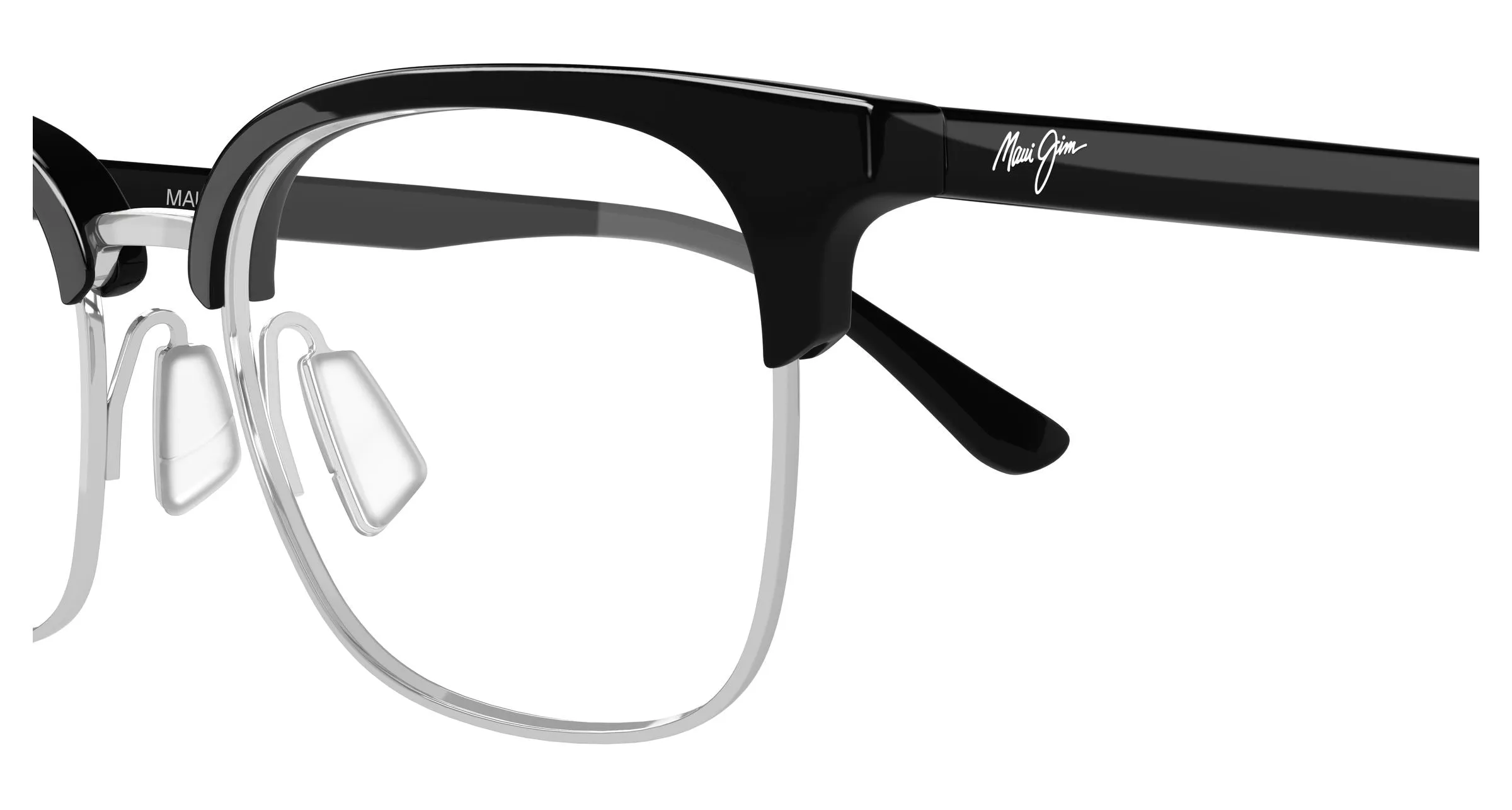 Maui Jim MJ2166O 003 Montature da vista Metallo Argento Trasparente Squadrata - immagine 3