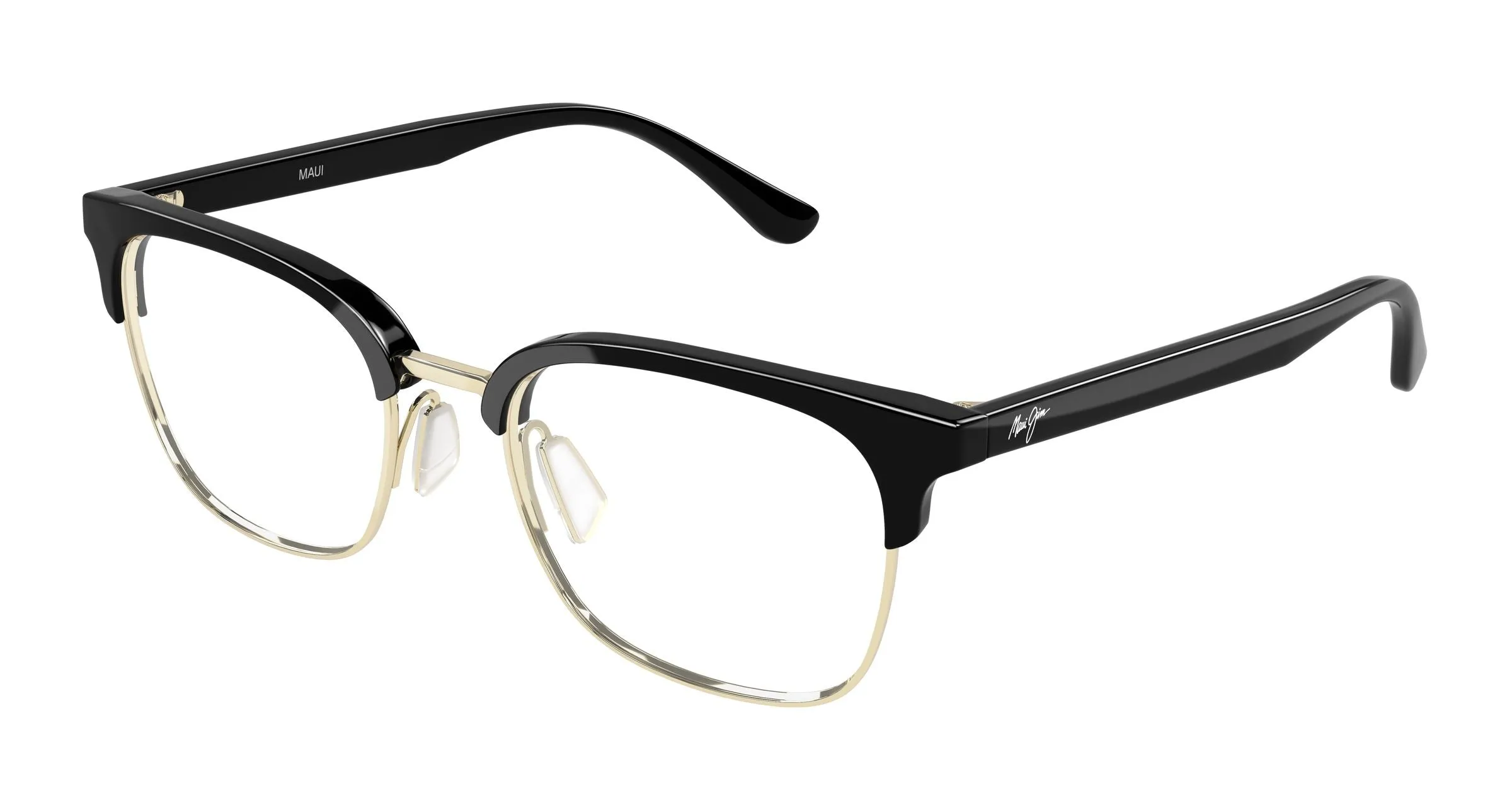 Maui Jim MJ2166O 001 Montature da vista Metallo Oro Trasparente Squadrata - immagine 1