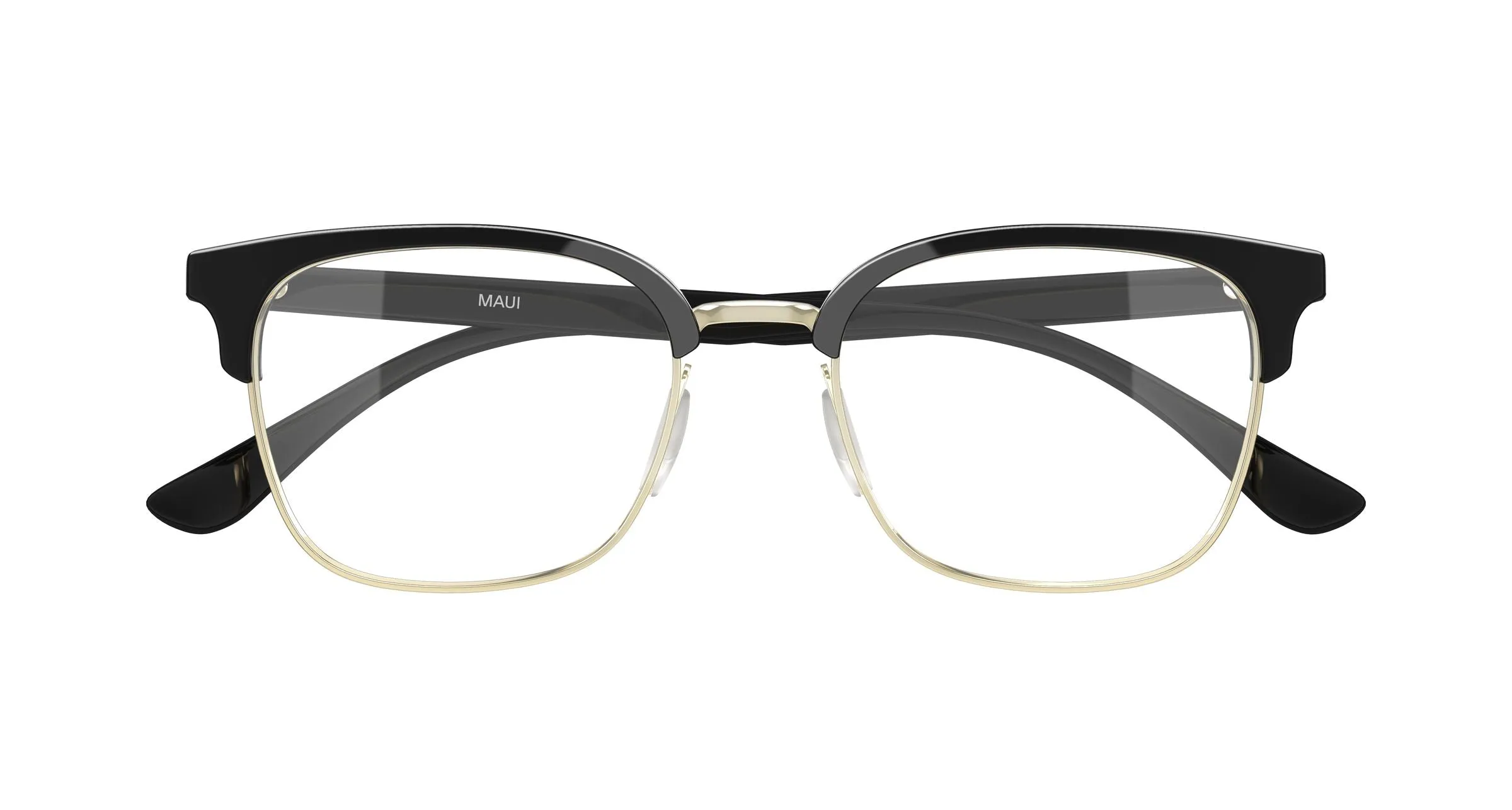 Maui Jim MJ2166O 001 Montature da vista Metallo Oro Trasparente Squadrata - immagine 2