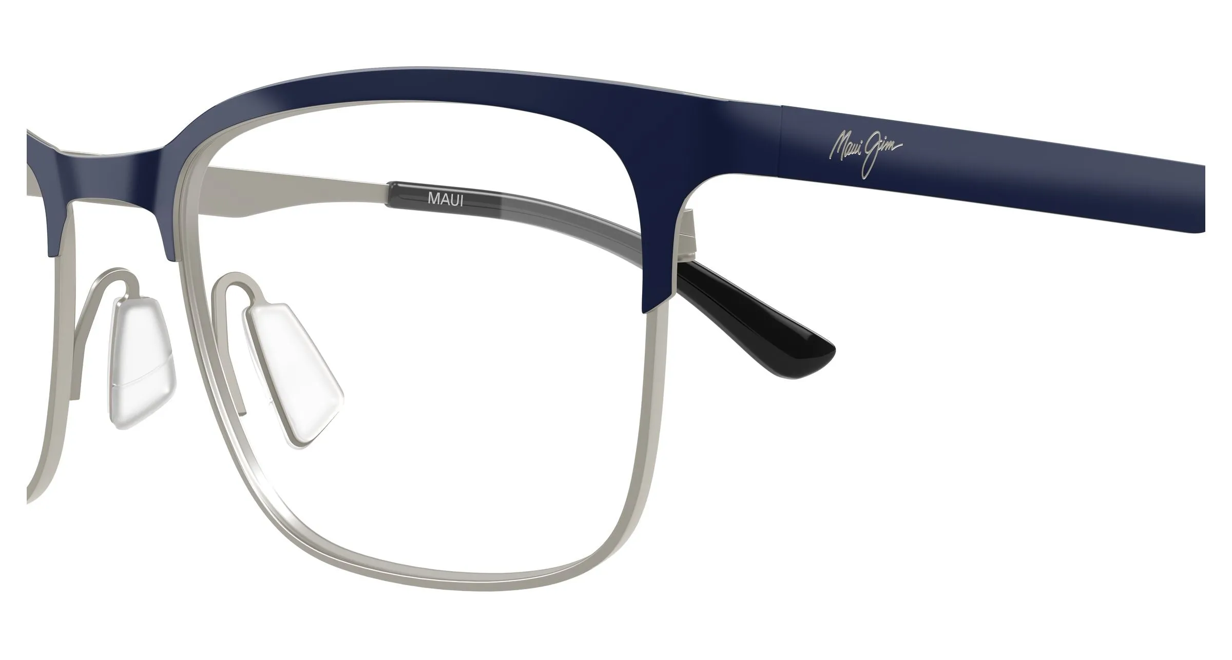 Maui Jim MJ2165O 003 Montature da vista Metallo Blu Trasparente Squadrata - immagine 3