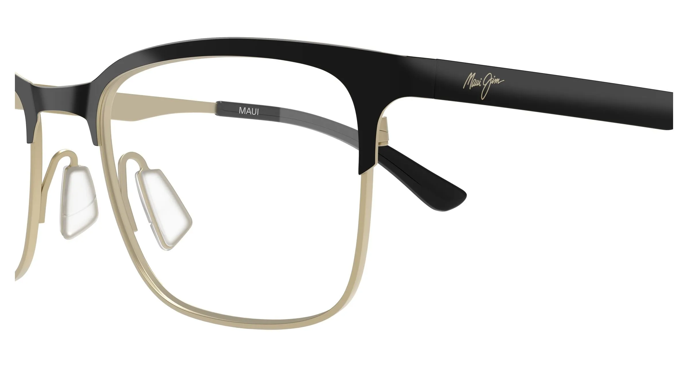Maui Jim MJ2165O 002 Montature da vista Metallo Nero Trasparente Squadrata - immagine 3