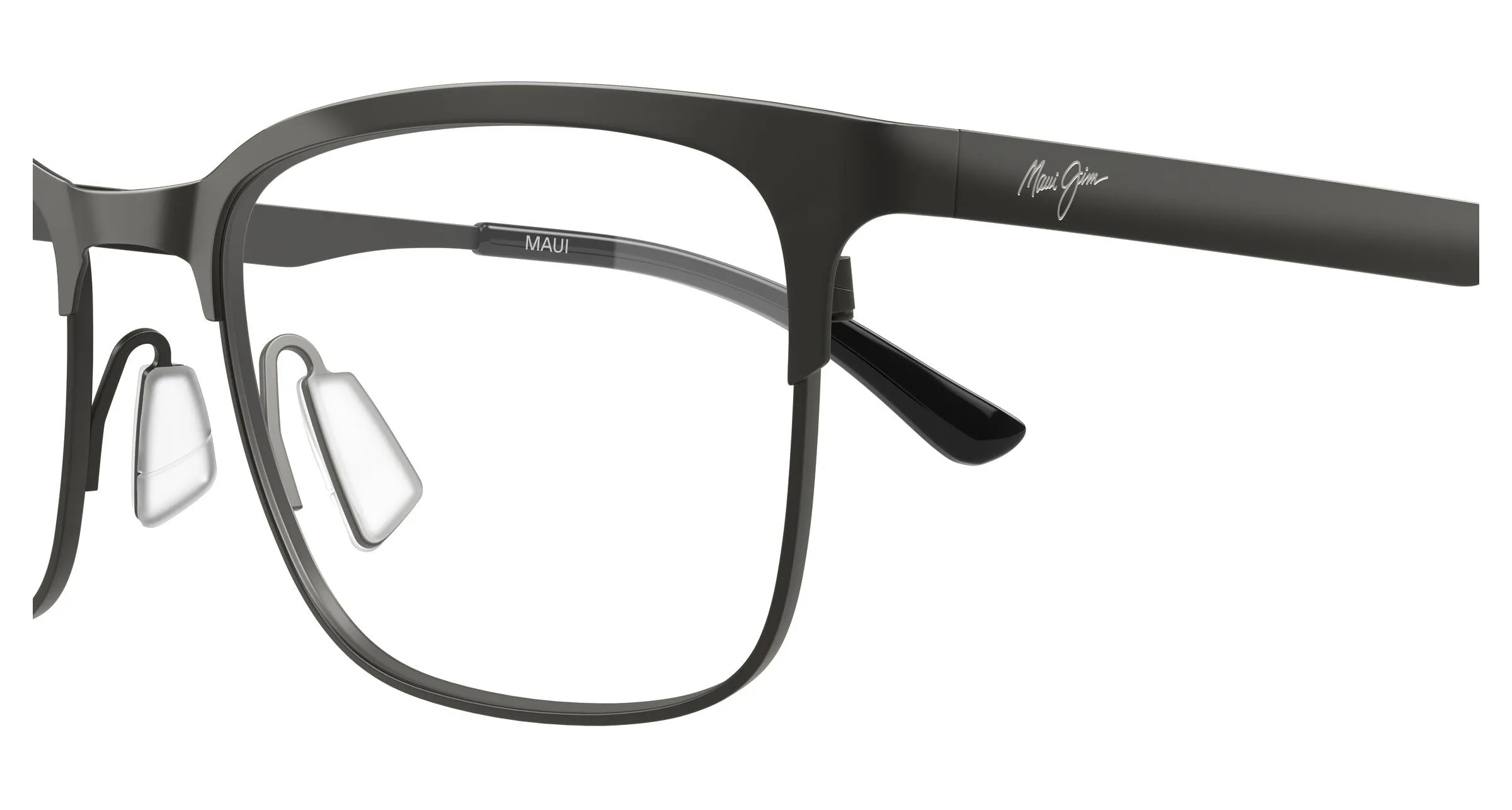 Maui Jim MJ2164O 001 Montature da vista Metallo Rutenio Trasparente Squadrata - immagine 3