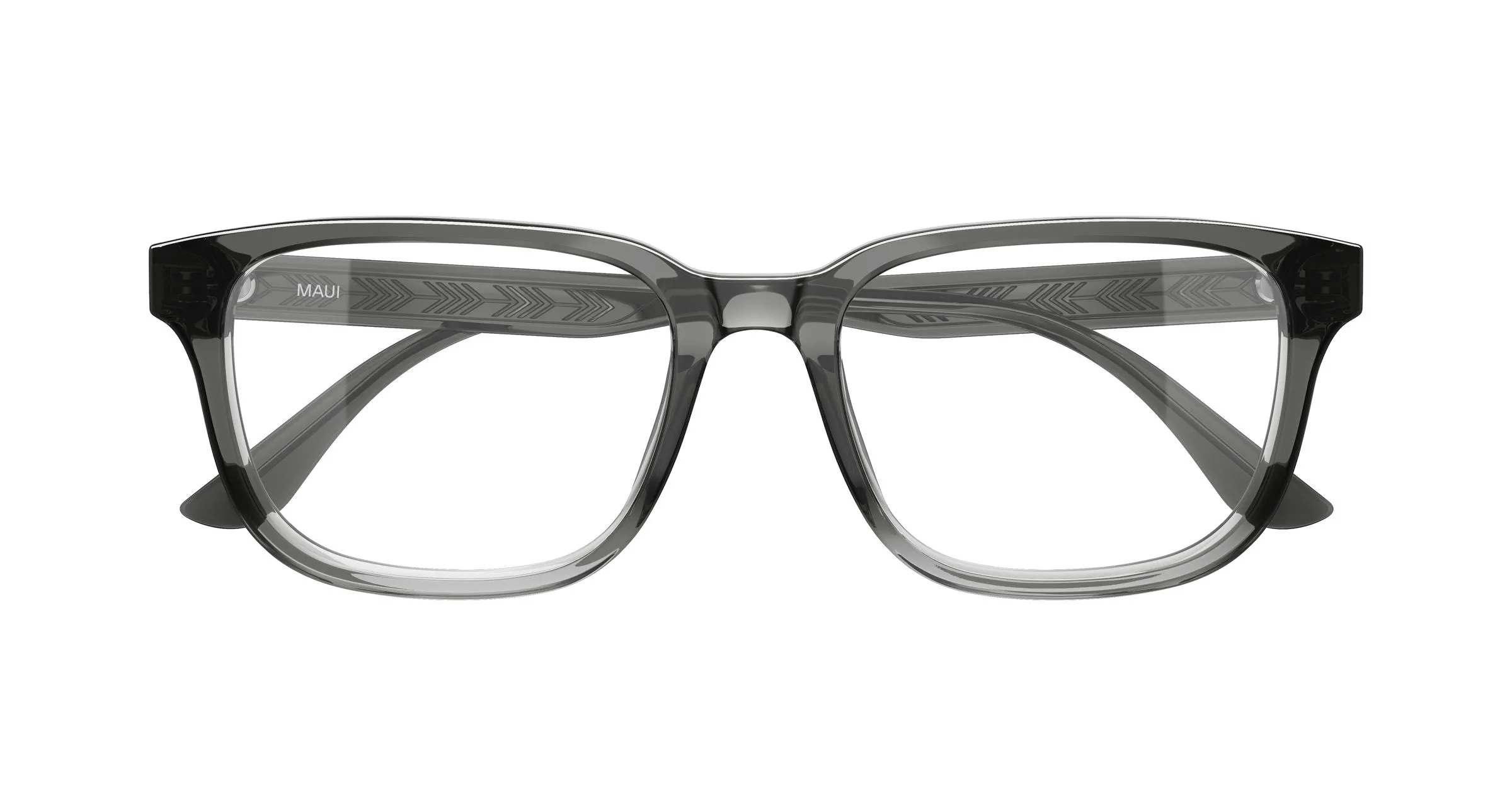 Maui Jim MJ2163O 002 Montature da vista Acetato Grigio Trasparente Squadrata - immagine 2