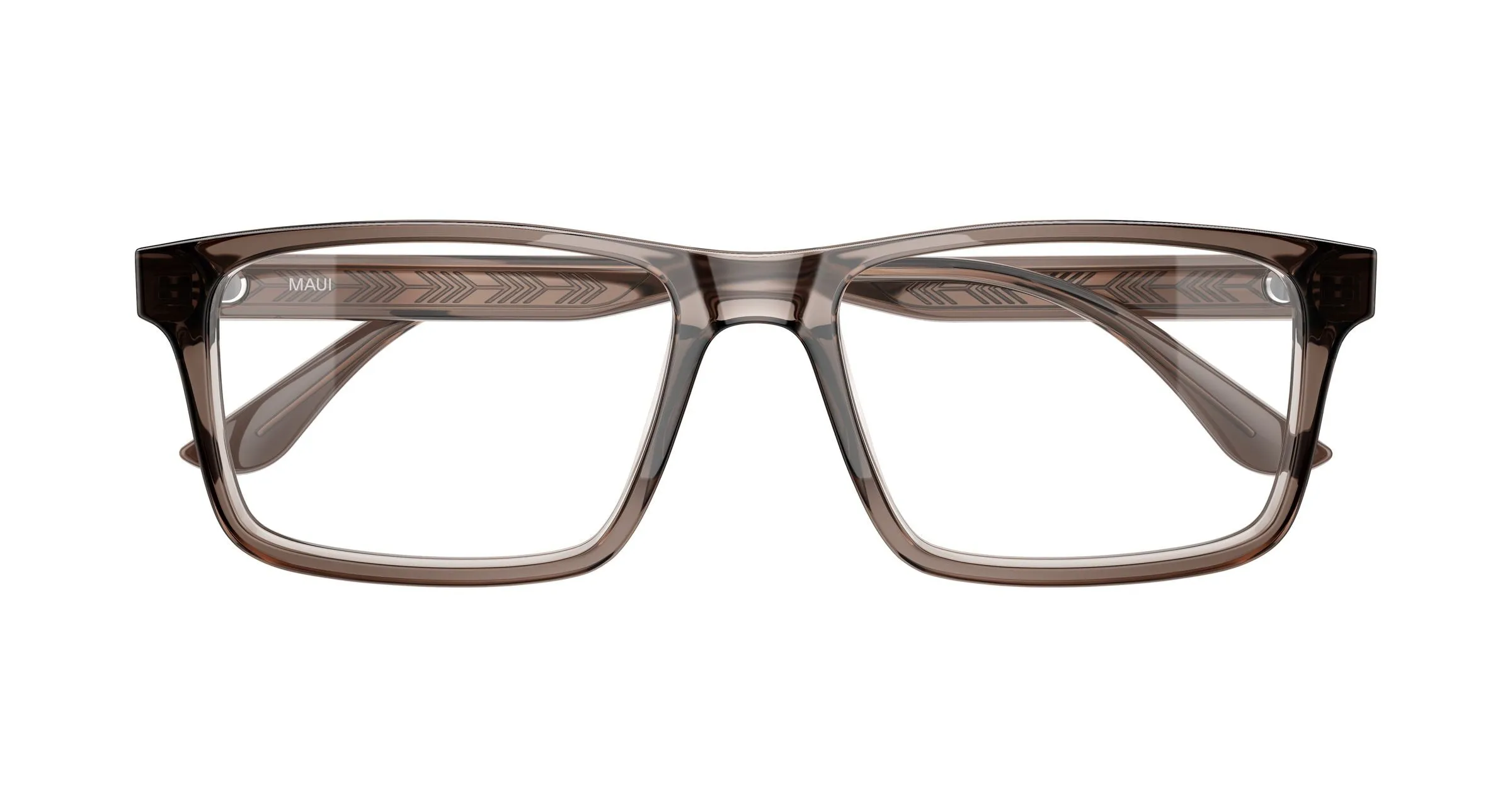 Maui Jim MJ2162O 004 Montature da vista Acetato Marrone Trasparente Squadrata - immagine 2