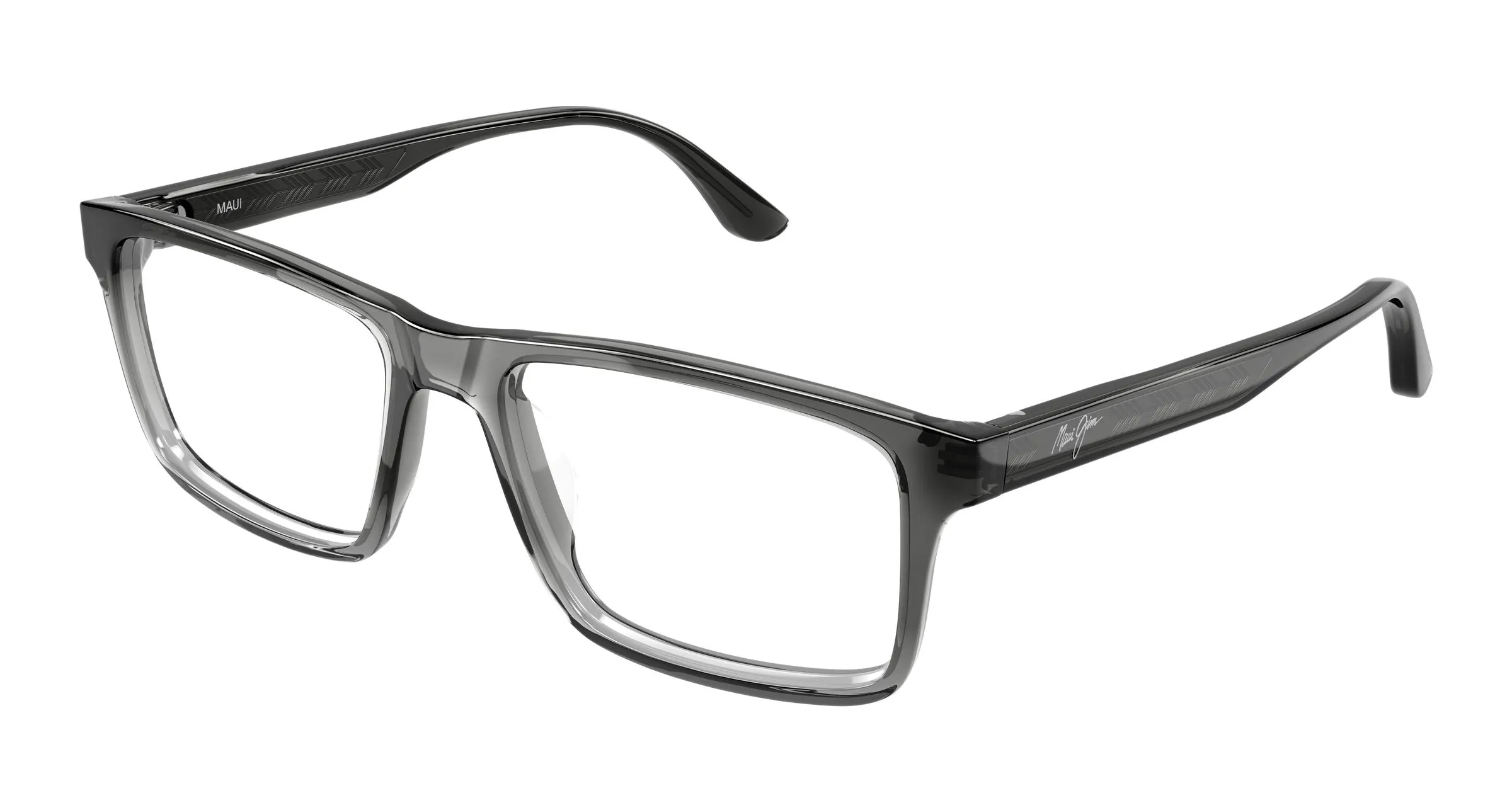 Maui Jim MJ2162O 002 Montature da vista Acetato Grigio Trasparente Squadrata - immagine 1