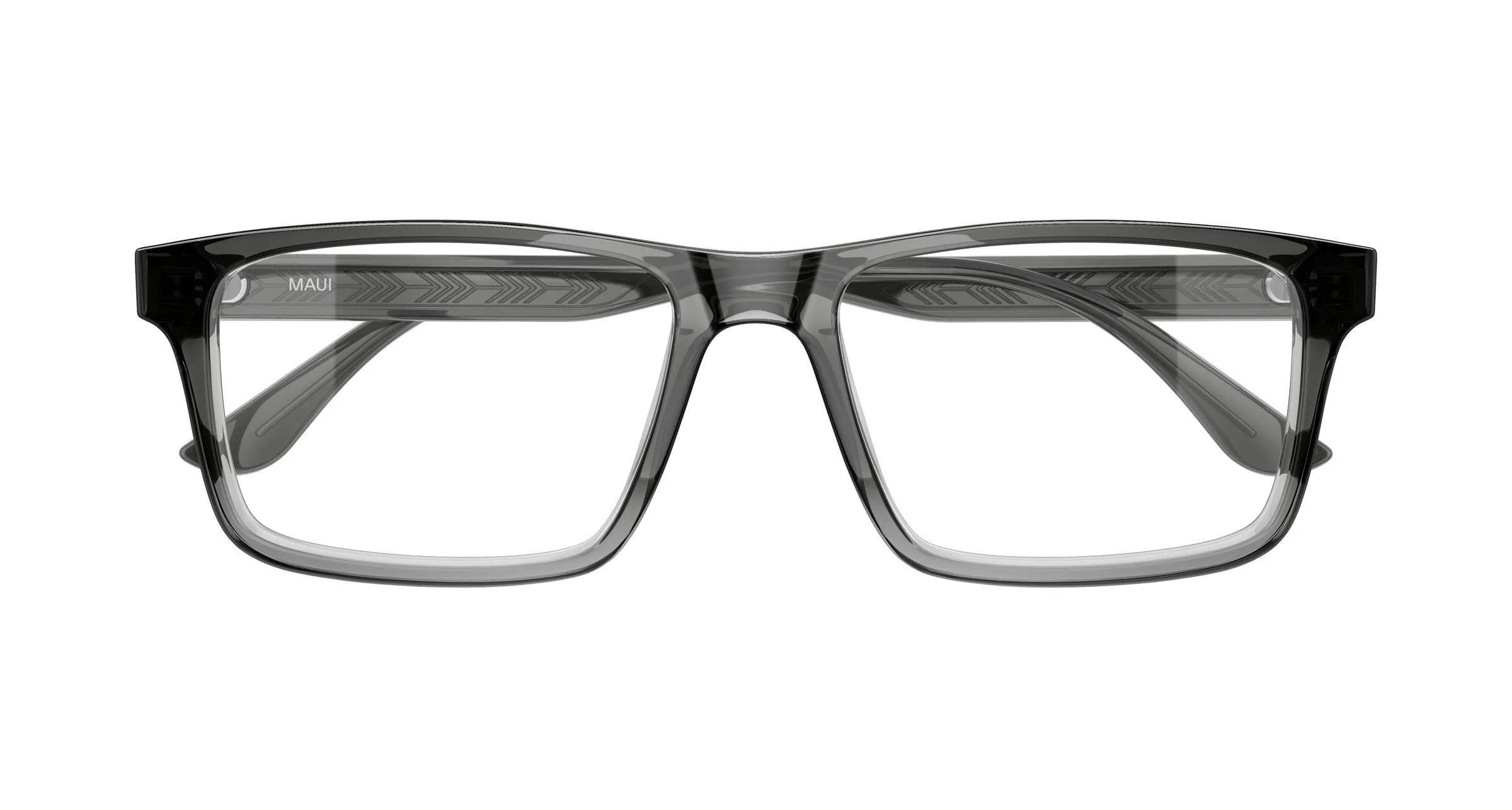 Maui Jim MJ2162O 002 Montature da vista Acetato Grigio Trasparente Squadrata - immagine 2